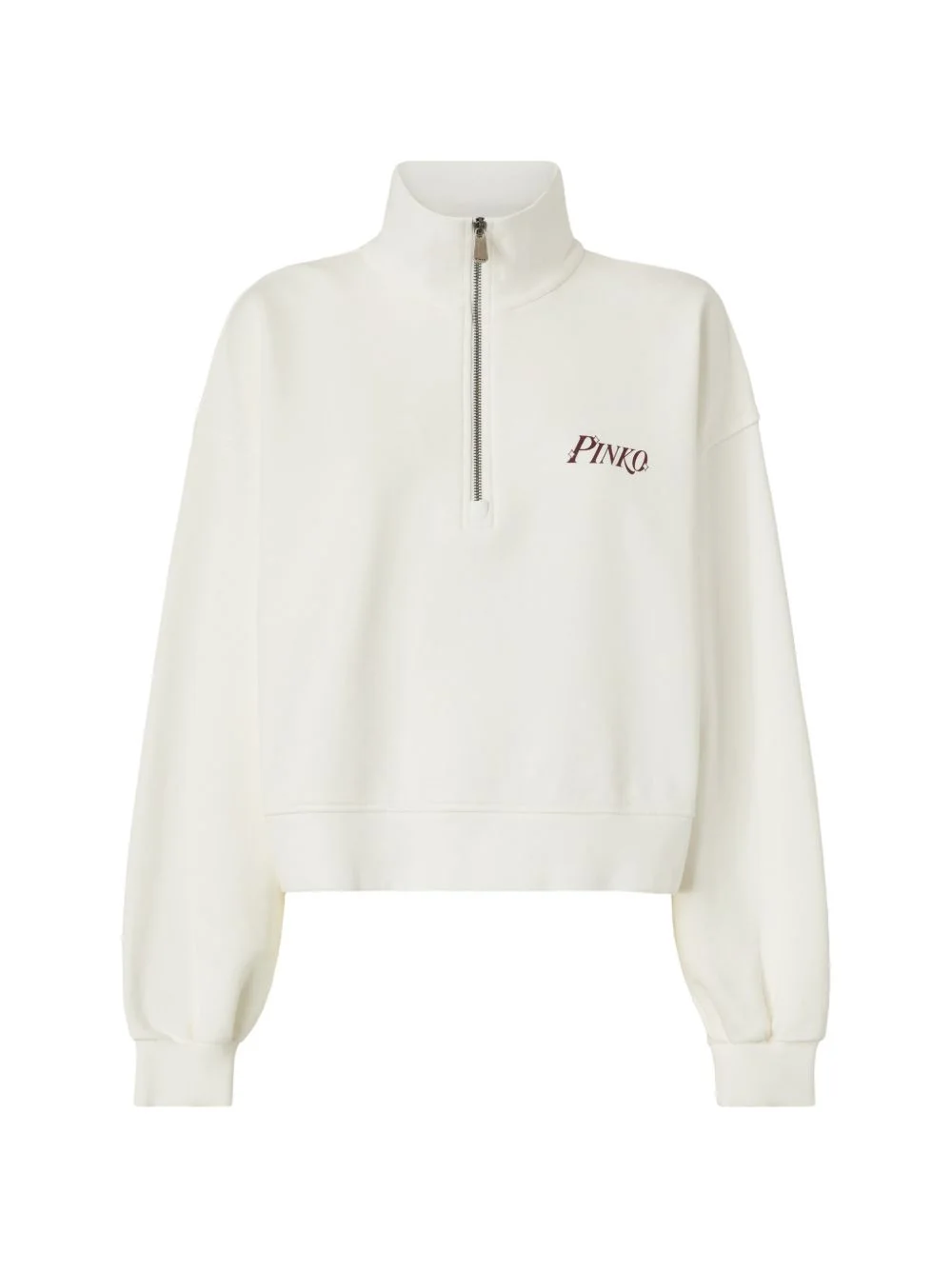 quarter-zip printed sweatshirt - 1