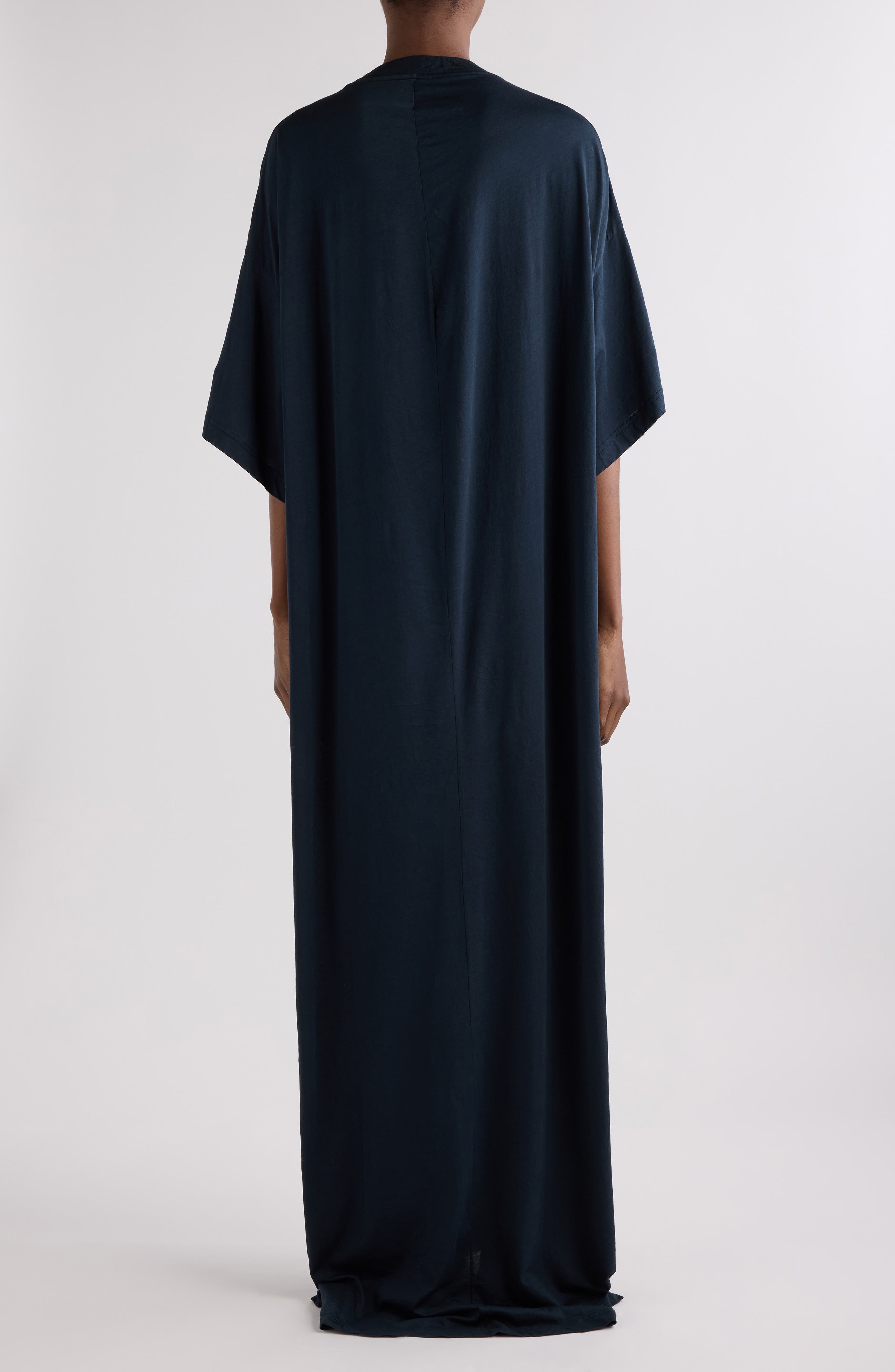 Balenciaga Cocoon T-Shirt Dress in 1083 Faded Black at Nordstrom - 2