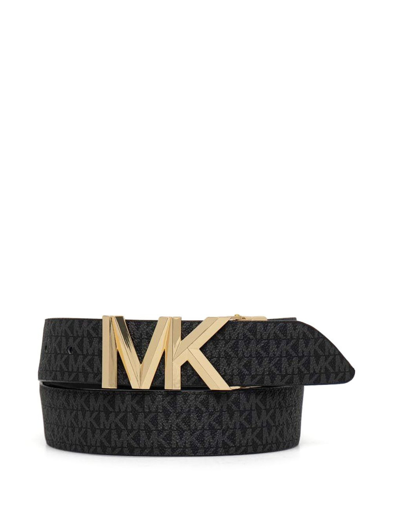 monogrammed leather belt 1