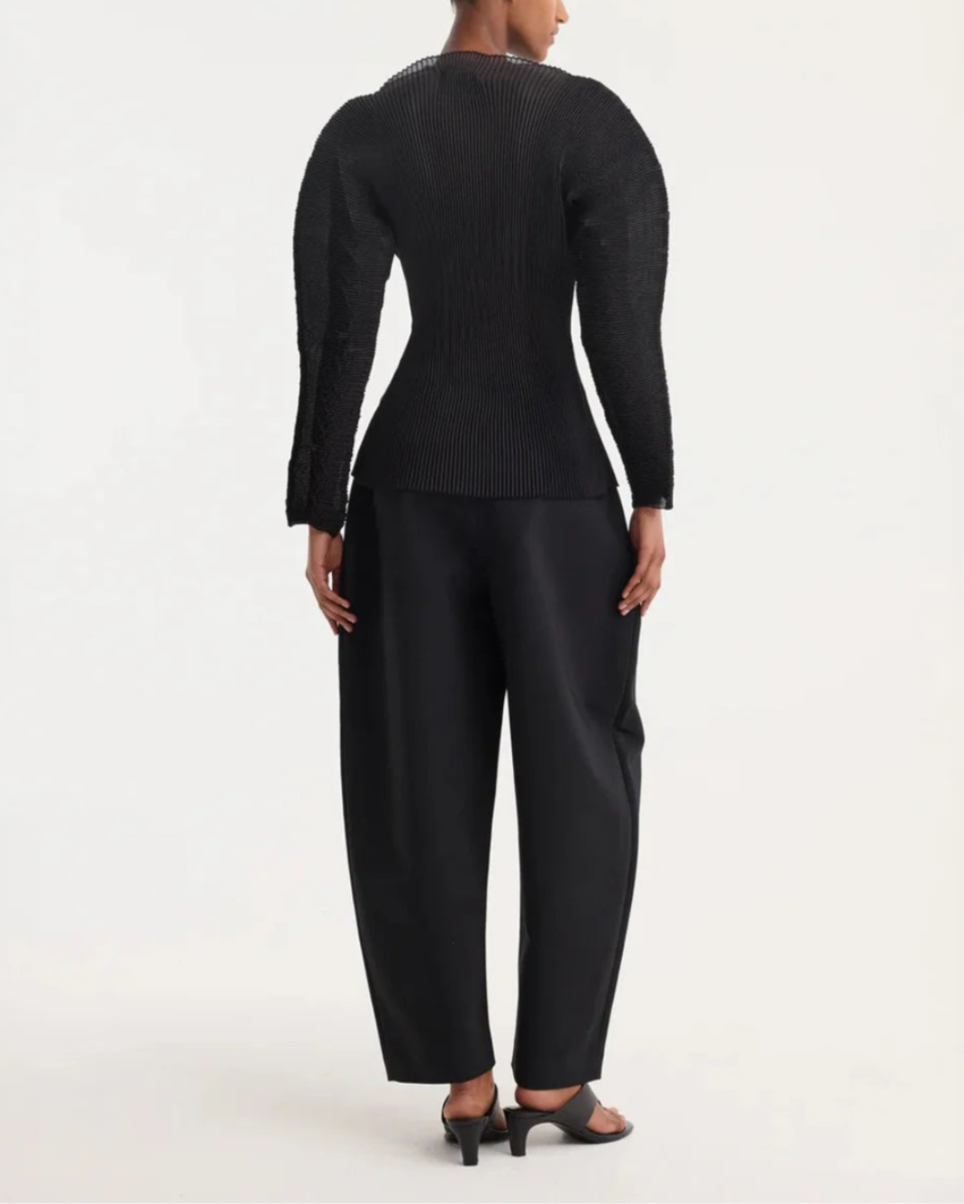 SCULPTURAL PLISSE TOP - 4