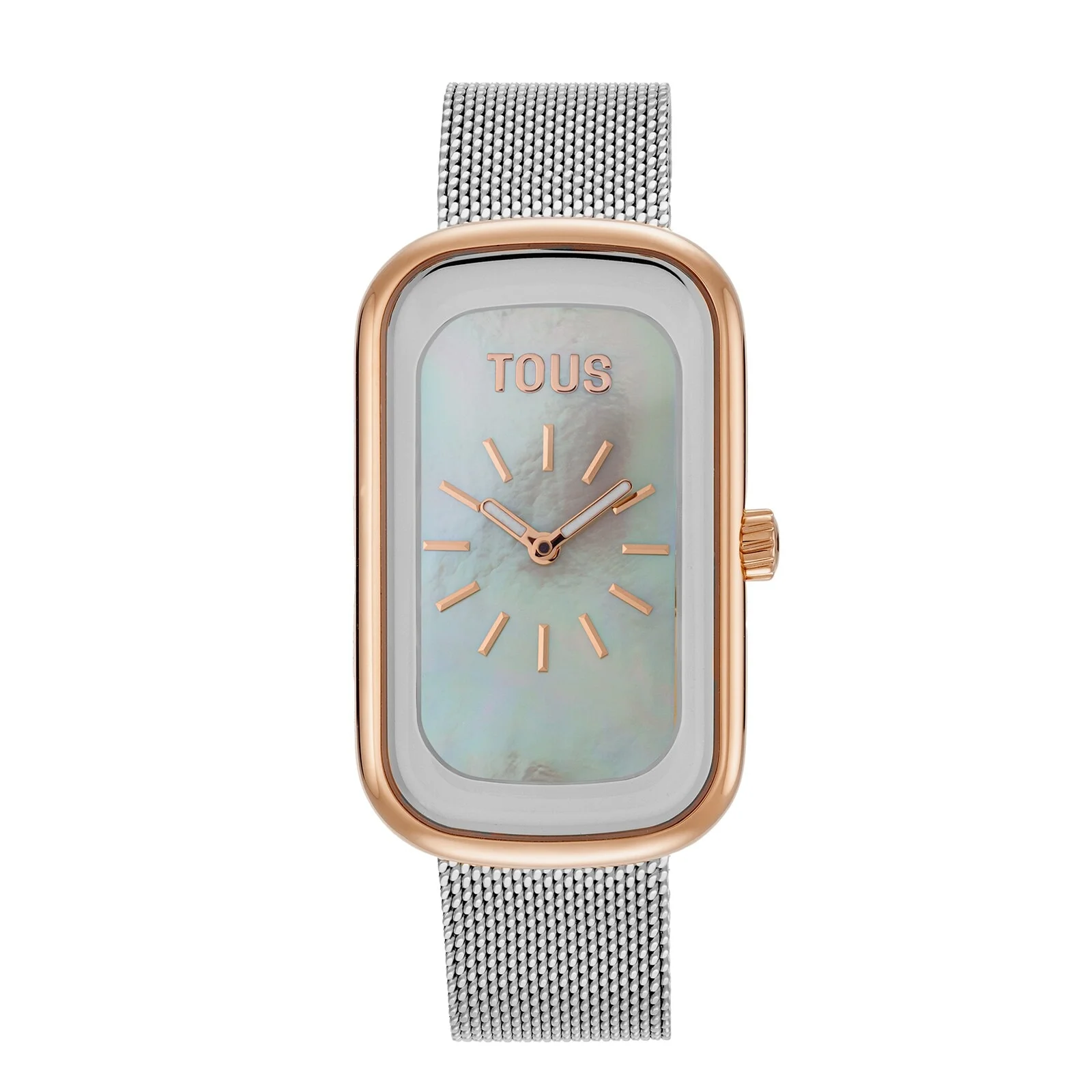 Analog Watch with mother-of-pearl face and two-tone steel bracelet T-Band Club - 1
