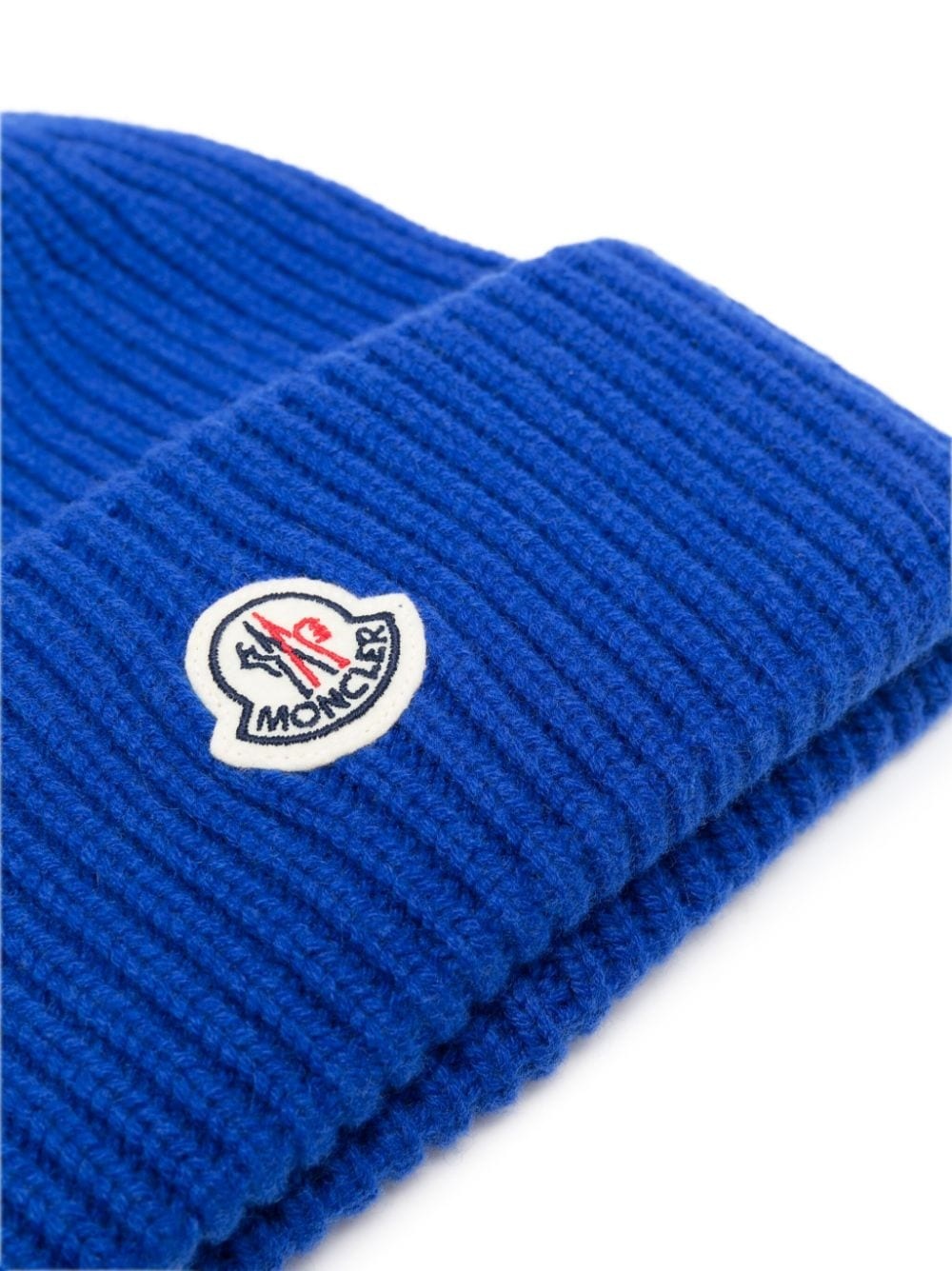 logo-patch ribbed-knit beanie - 2