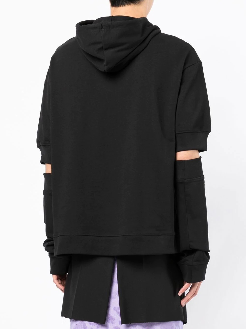 'Echodomer' separate-sleeve hoodie - 4