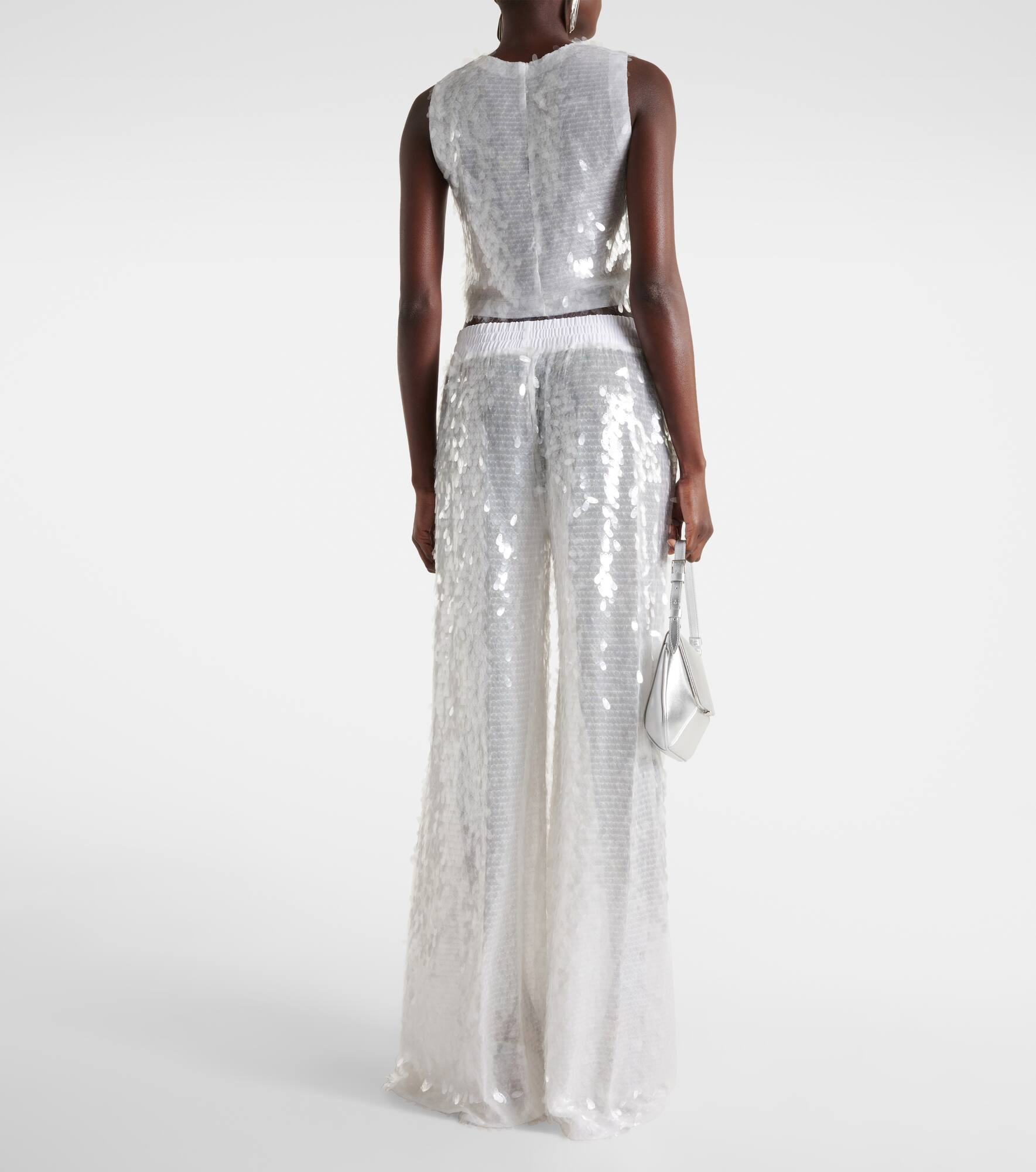 Sequined wide-leg pants - 3