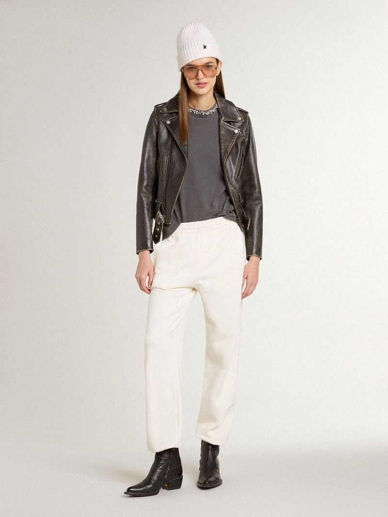 Golden Goose White joggers outlook