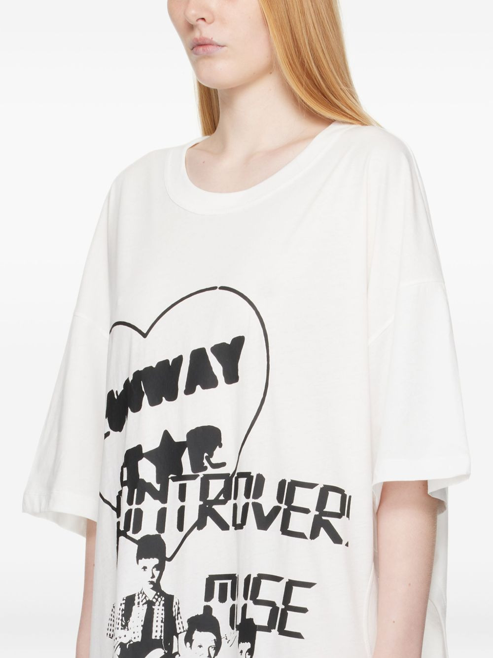graphic-print T-shirt dress - 2