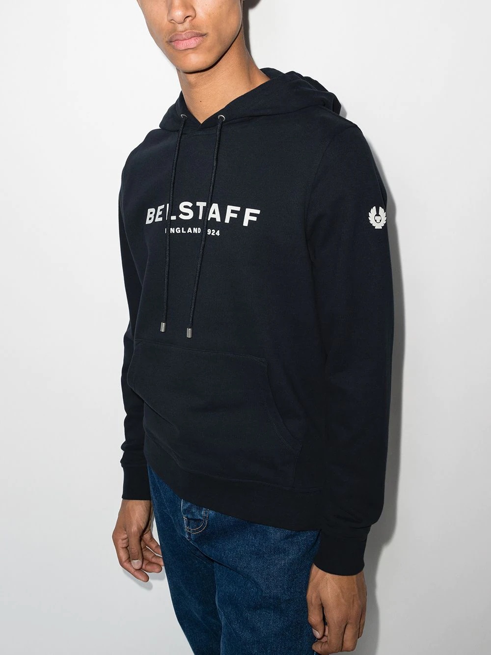 1924 logo cotton hoodie - 2