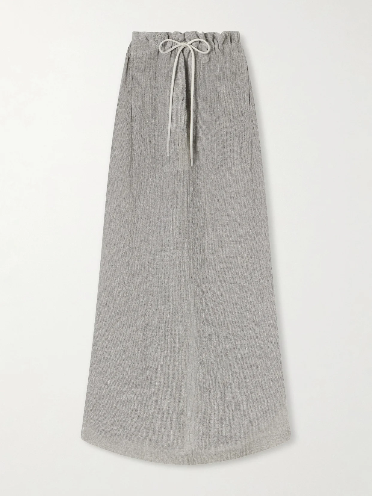 Regina Linen-blend Gauze Midi Skirt - 1