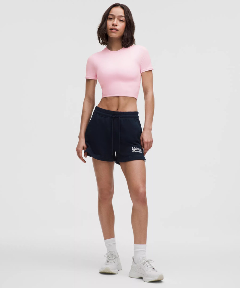 lululemon Wundermost Ultra-Soft Nulu Crewneck Cropped T-Shirt outlook