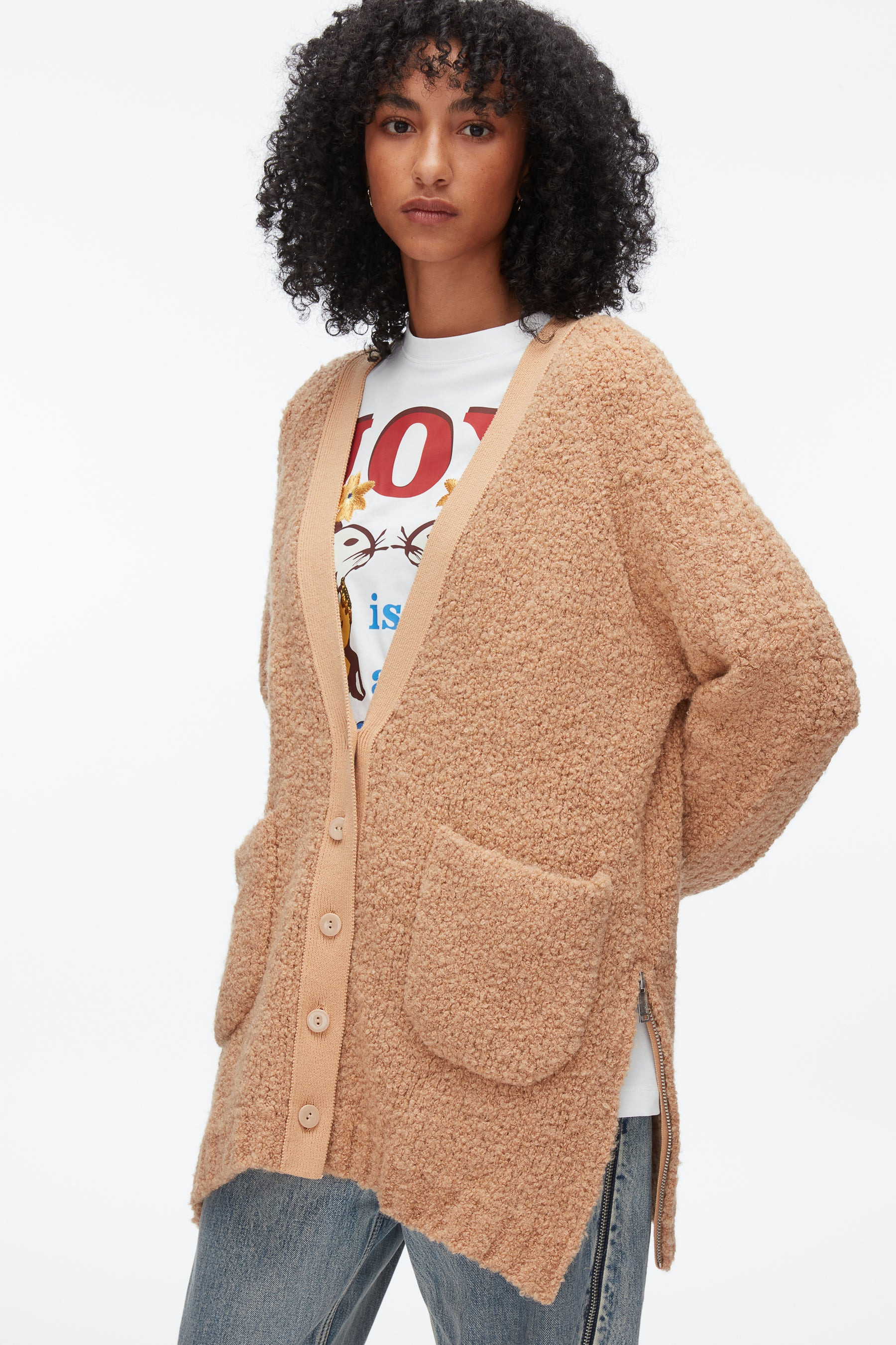 Boucle Cardigan Coat - 6