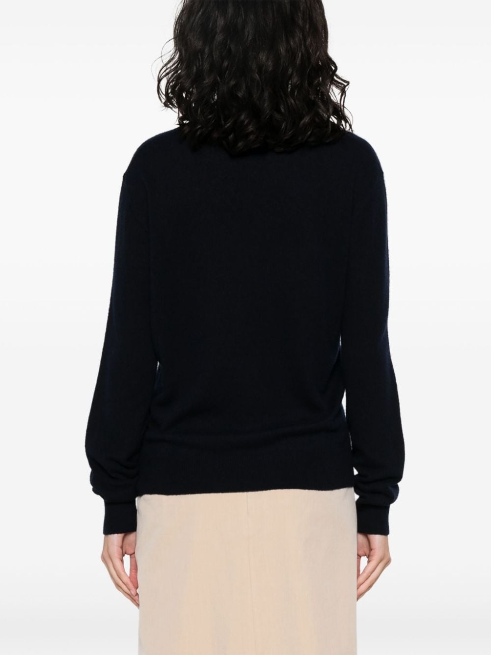V-neck knitted jumper - 4
