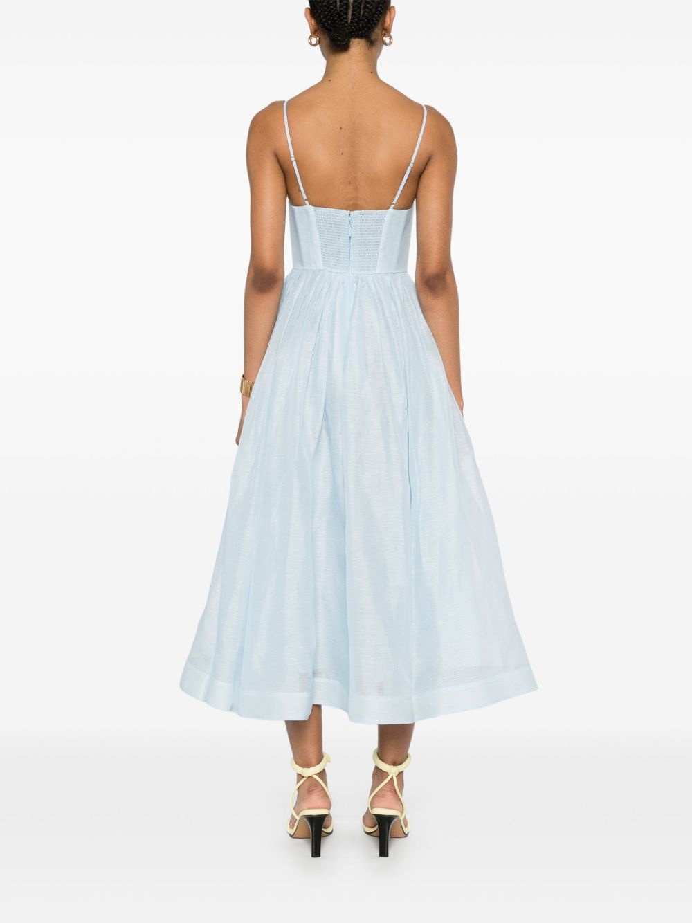 Illuminate V-neck midi dress - 4