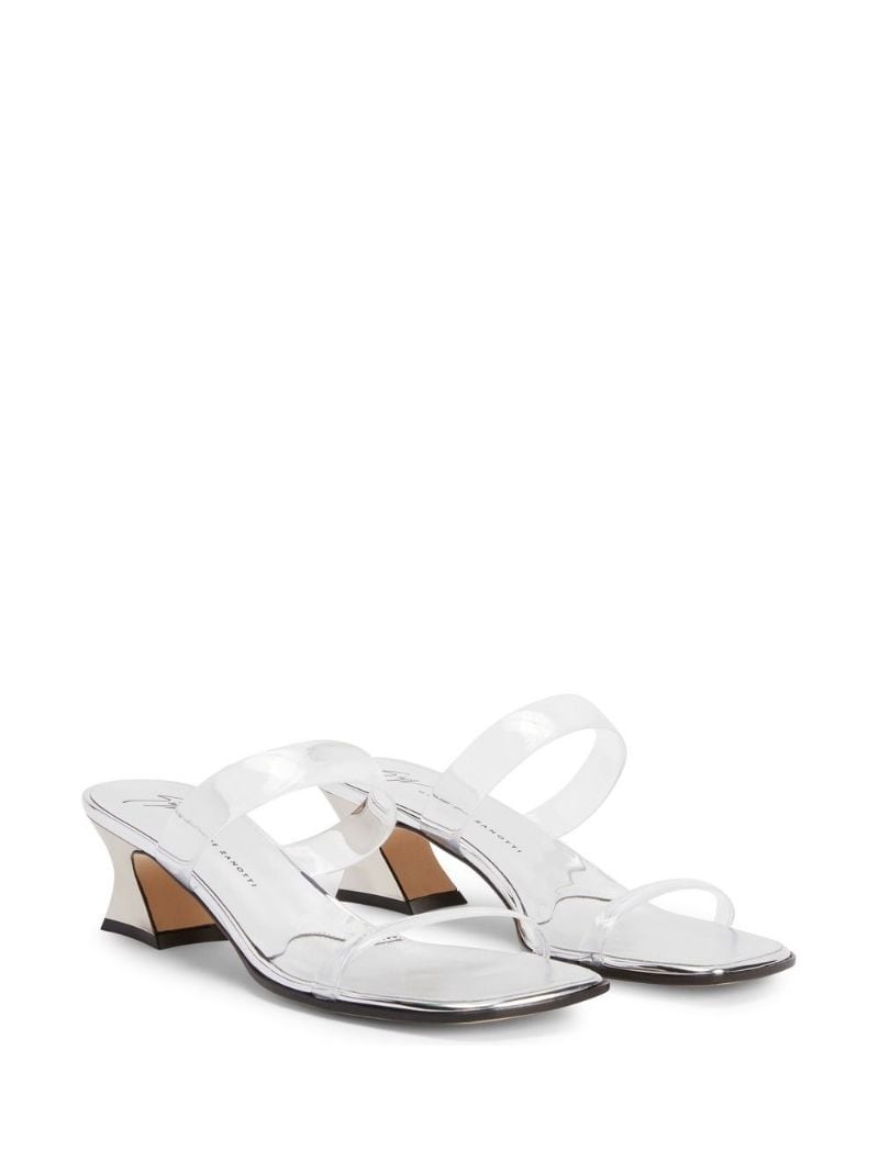 45mm transparent mid-block sandals - 2