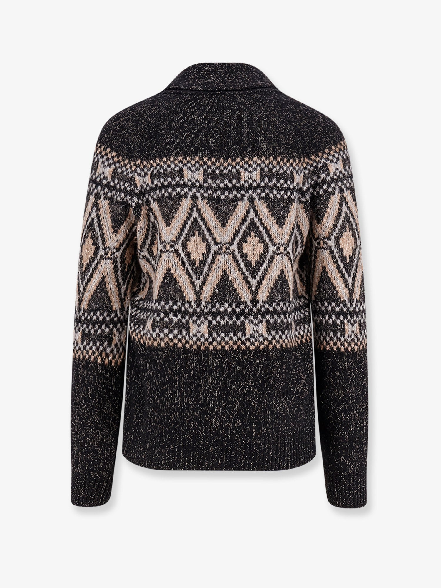 WOOL, SILK AND CASHMERE CARDIGAN - 2