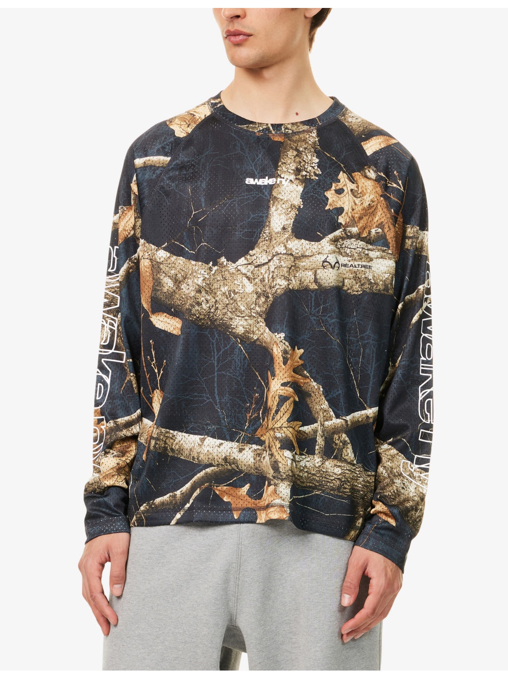 Mesh Printed Woven T-Shirt - 3