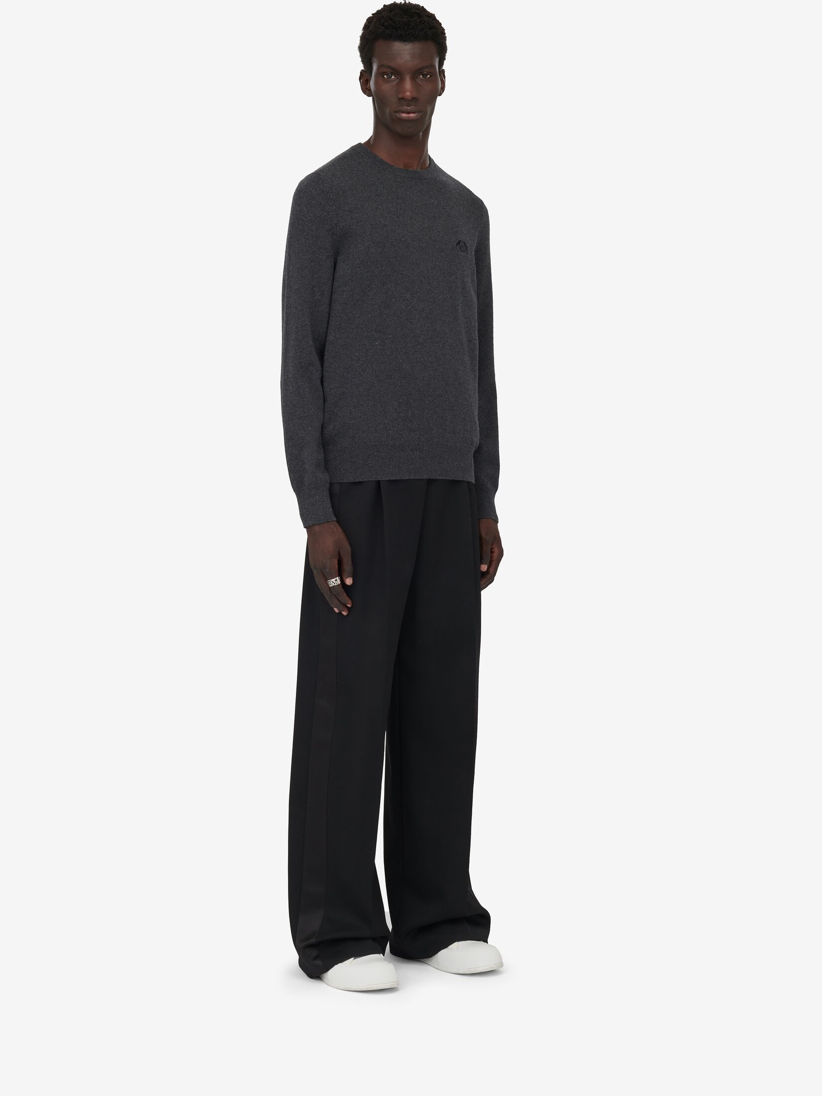 Men's Seal Logo Jumper in Charcoal/black - 3