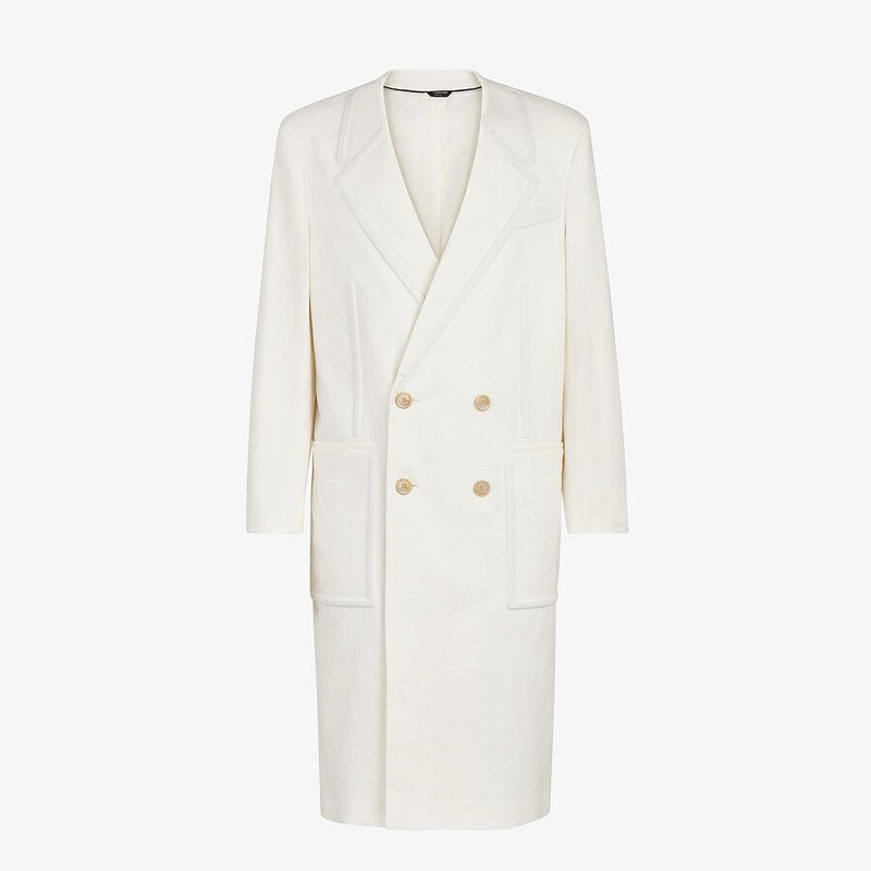 White linen coat 1