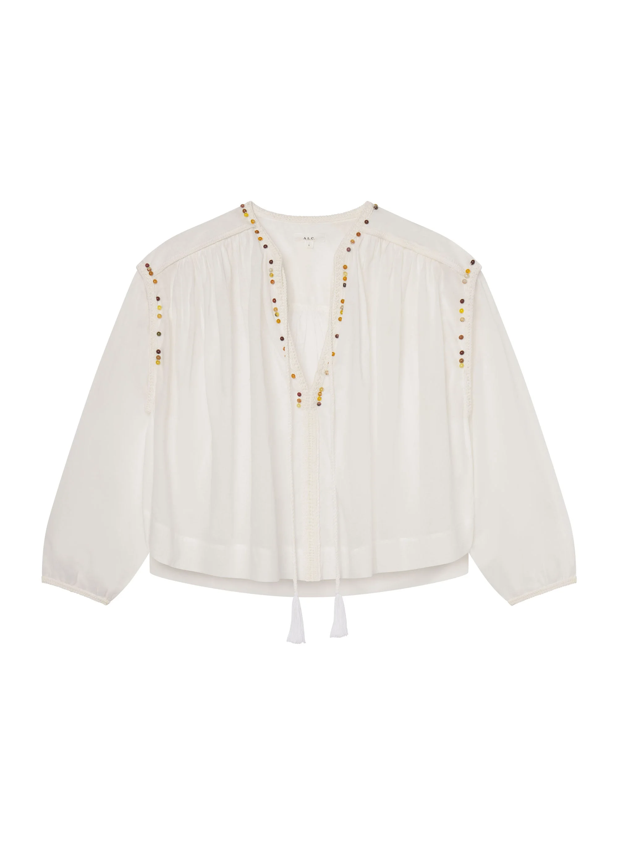 Jodie Embellished Cotton Top - 1