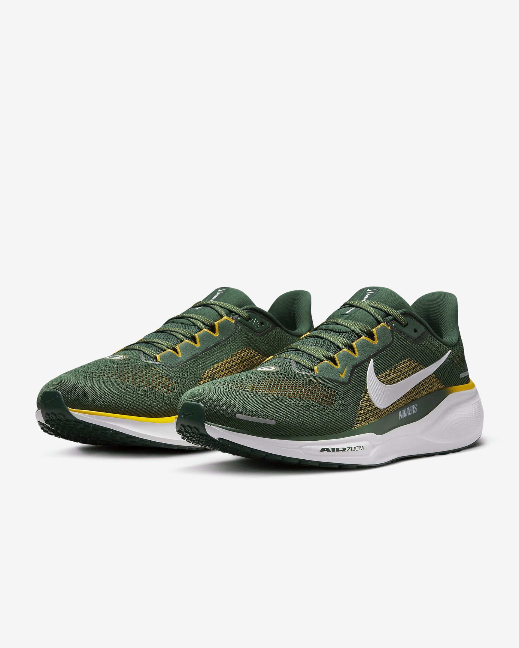 Nike Pegasus 41 NFL Green Bay Packers Men's Road Running Shoes - 5