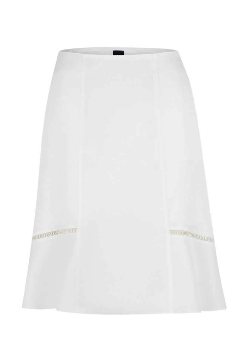 A-LINE SKIRT WITH LADDER-LACE TRIMS 1