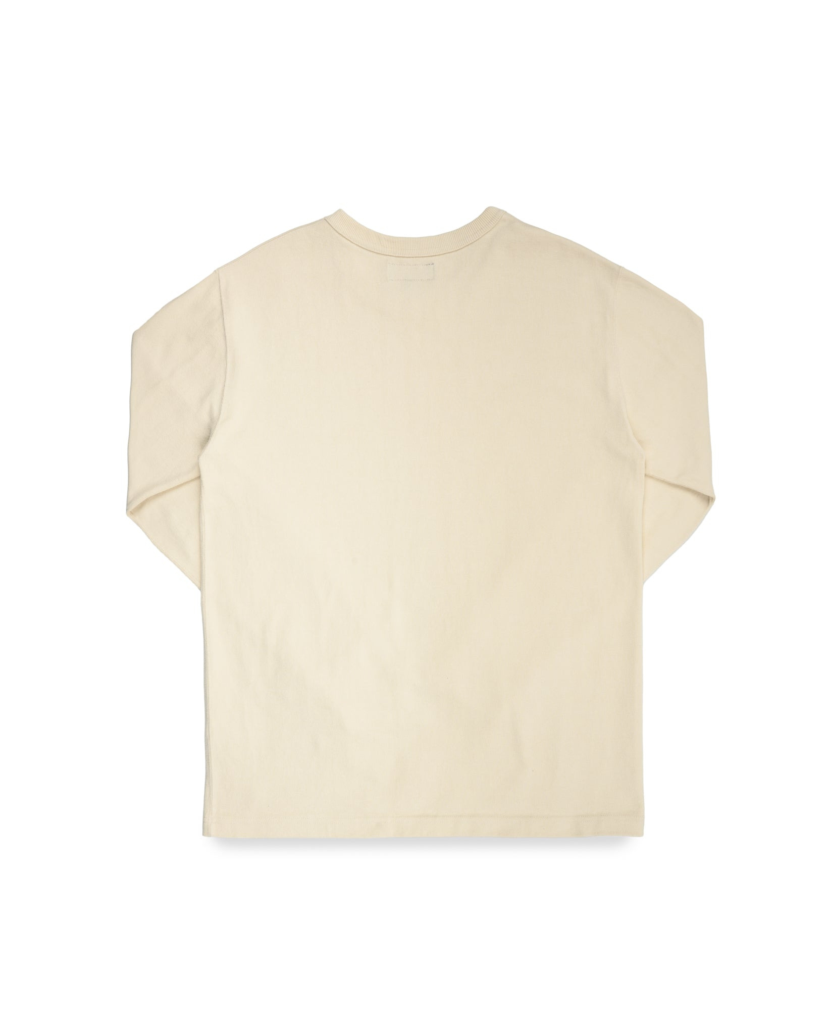 IHTL-1501-CRM 11oz Cotton Knit Long Sleeved Crew Neck Sweater - Cream - 5