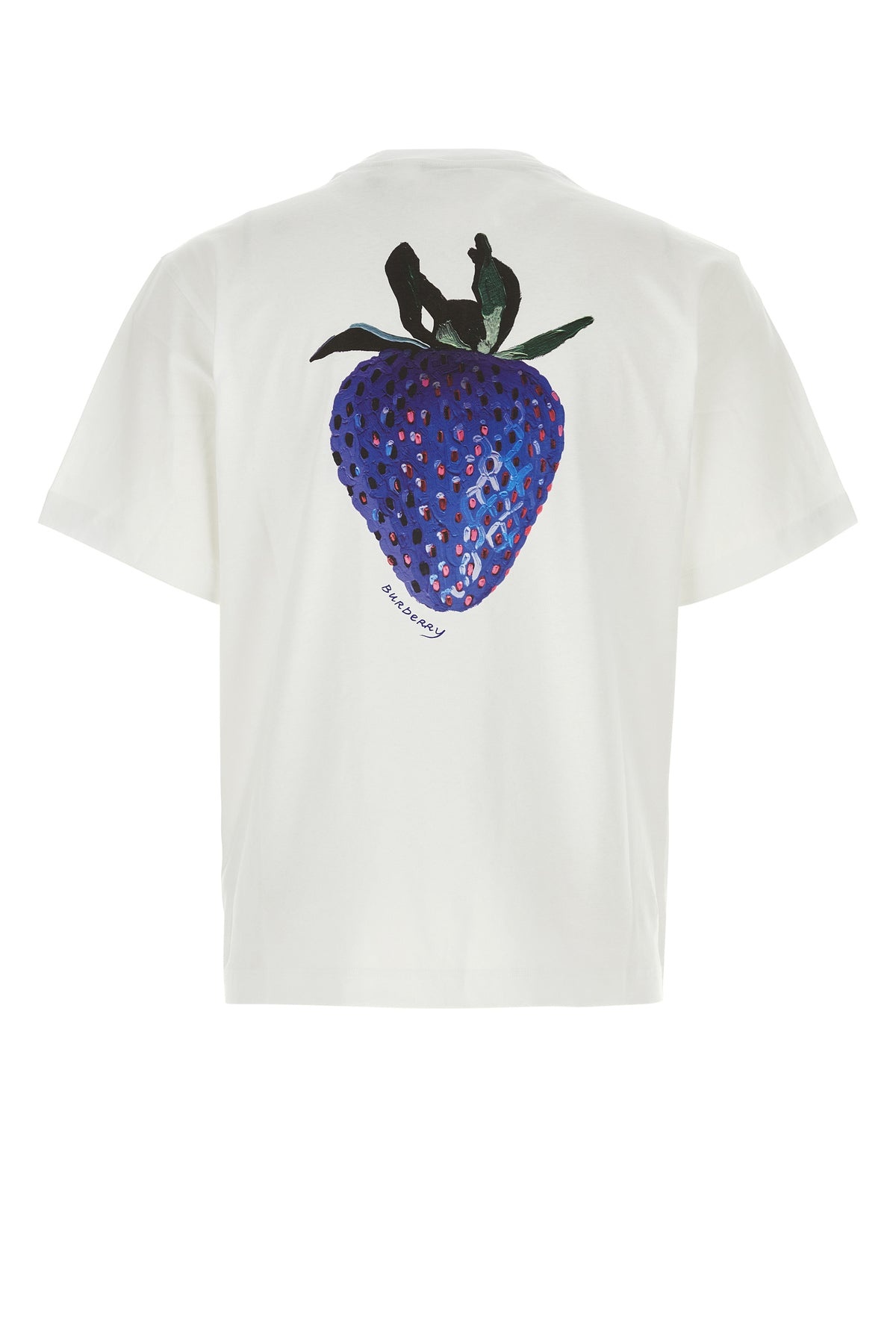 White stretch cotton t-shirt - 2