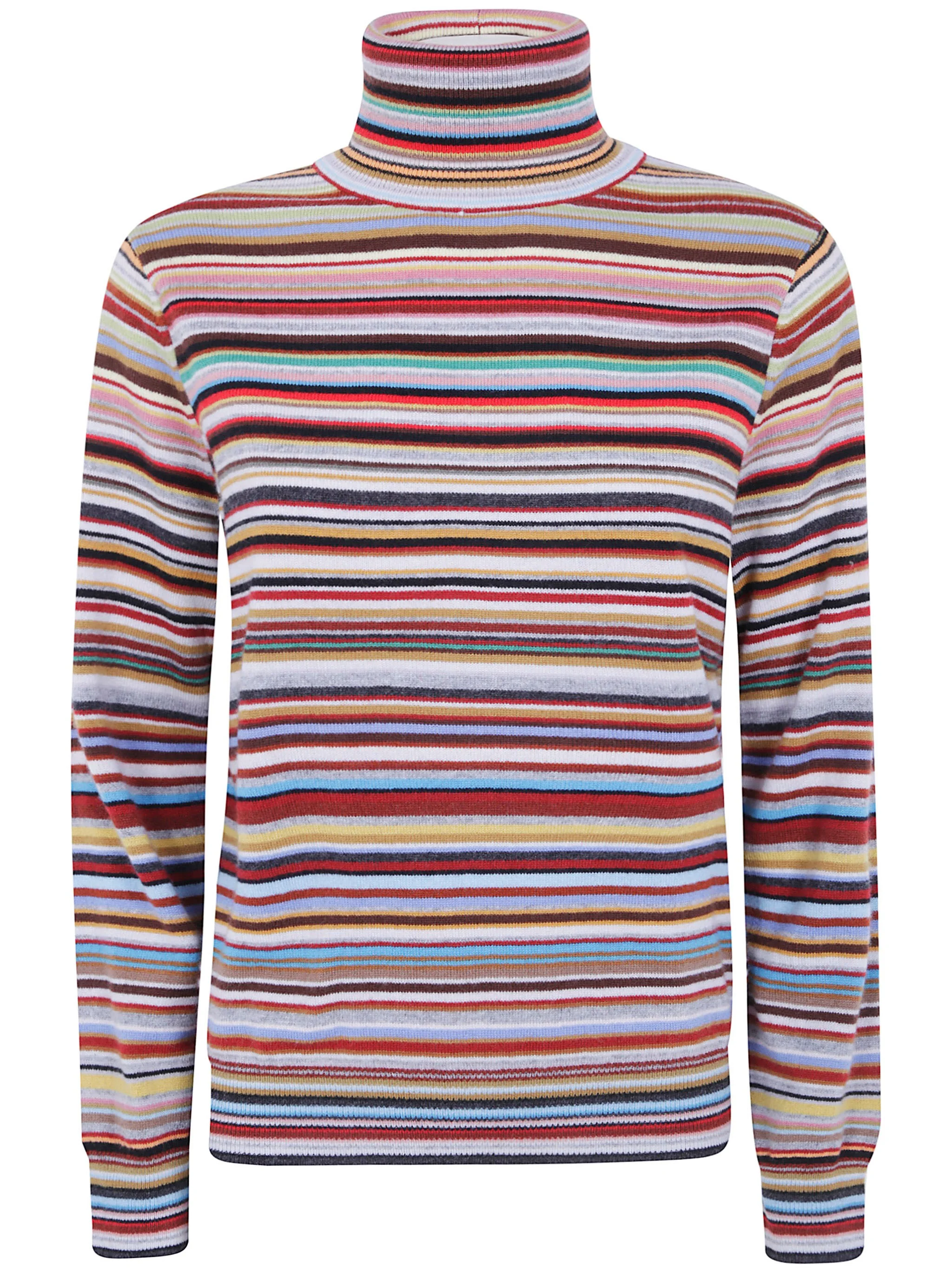 Roll-Neck Knitted Sweater - 1