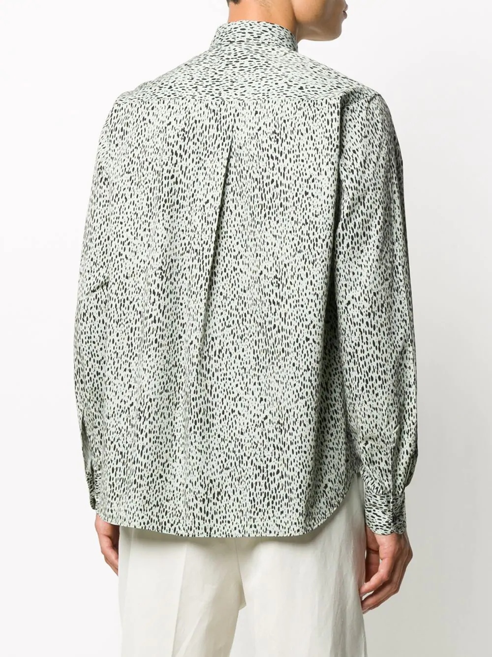 speckled print shirt - 4