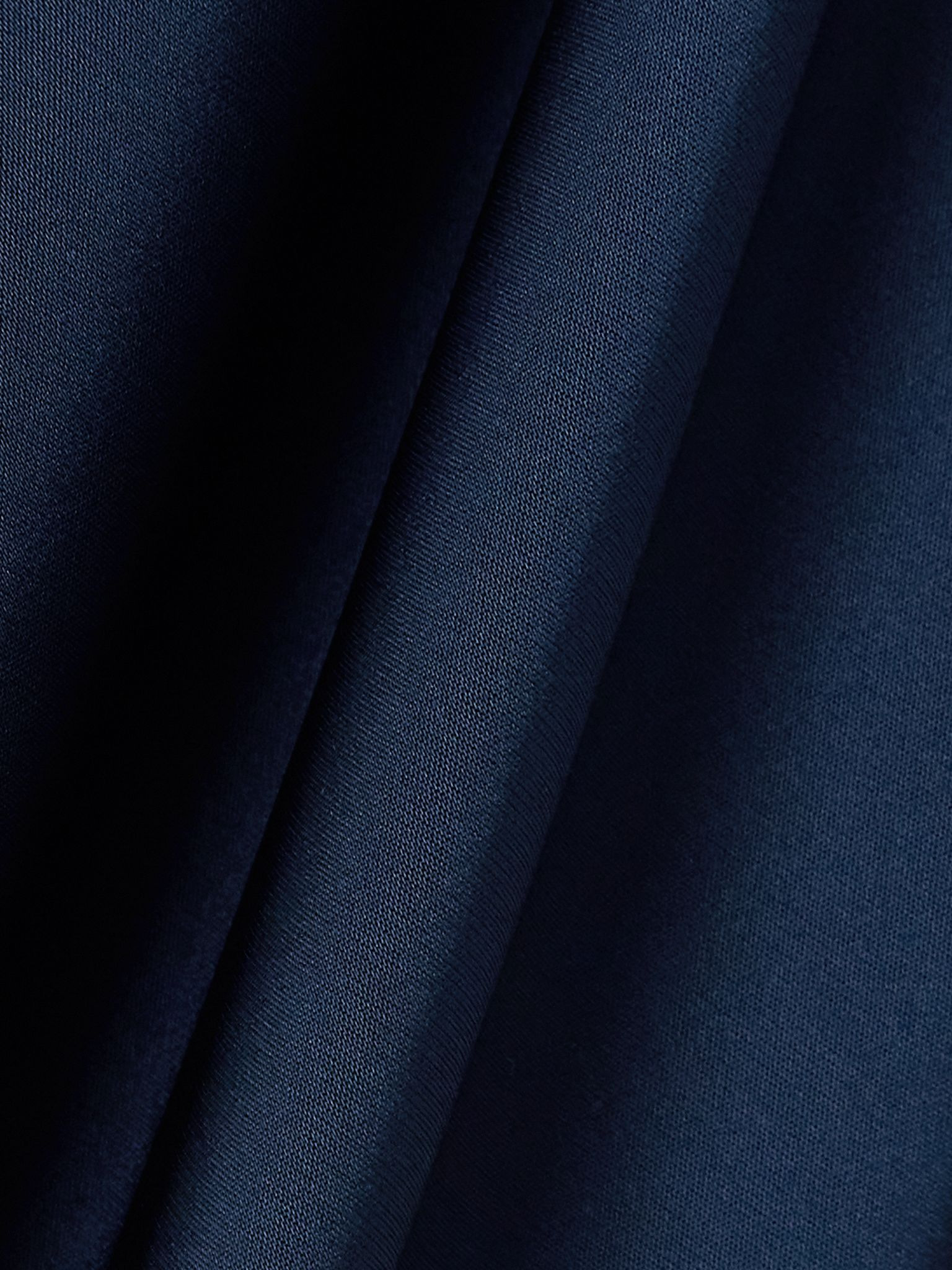 Chain-embellished draped satin maxi dress Navy - 4
