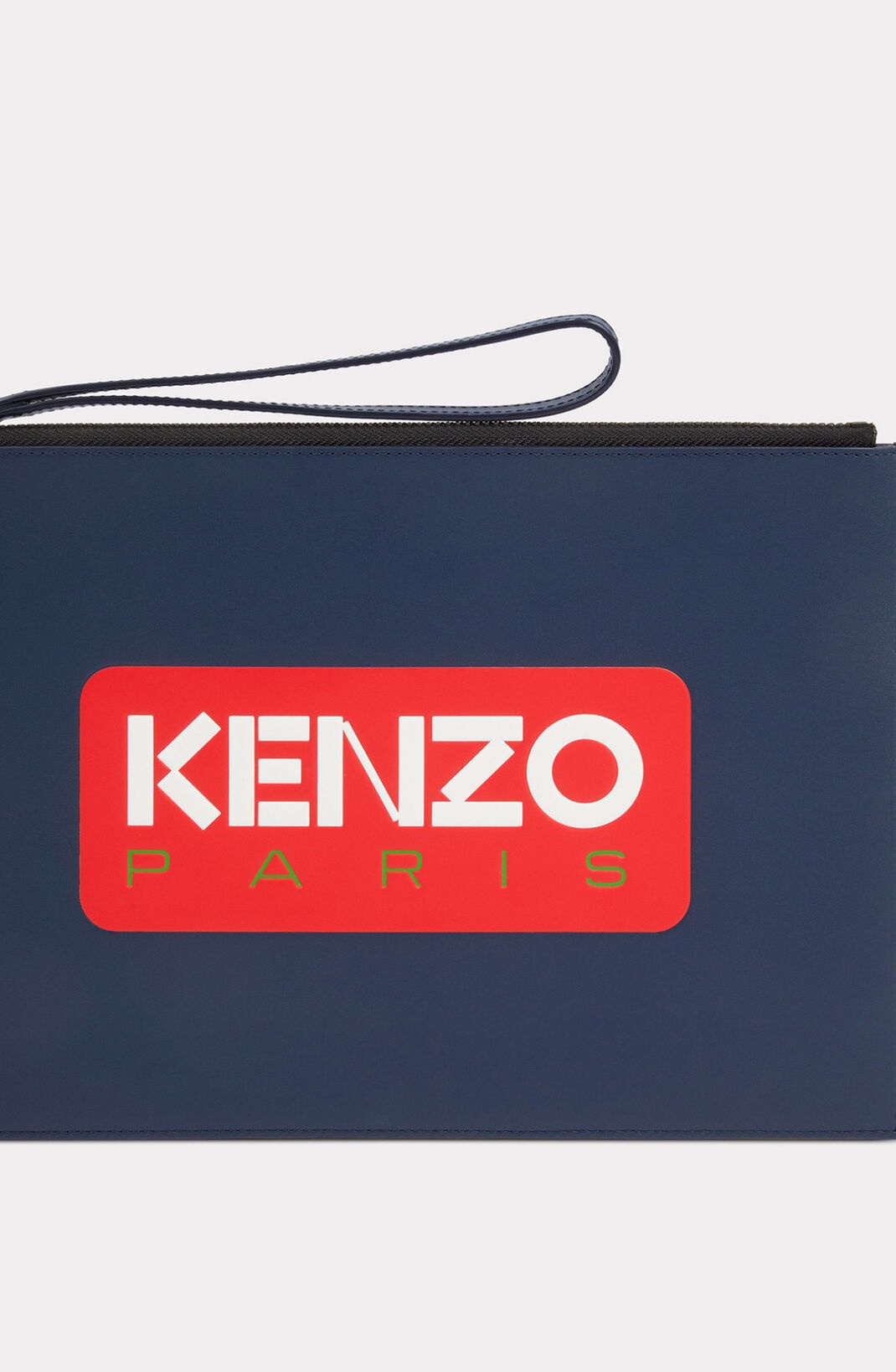 KENZO Paris large leather clutch - 3