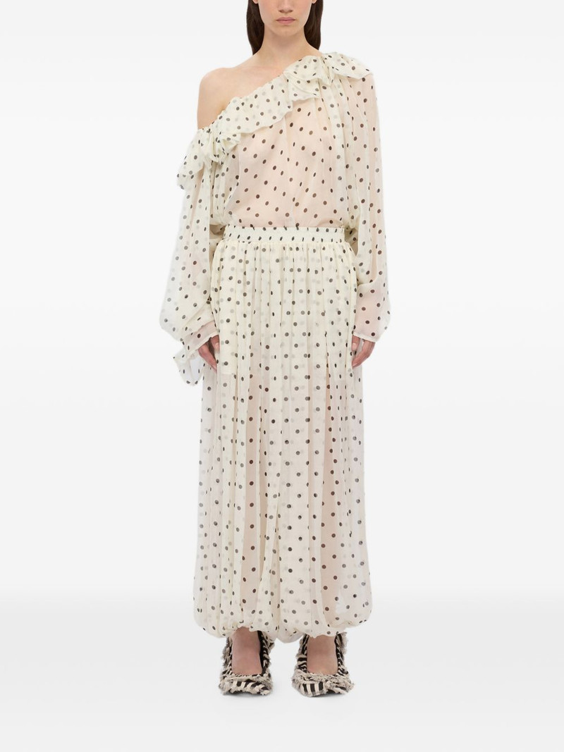 MSGM polka-dot-print trousers outlook