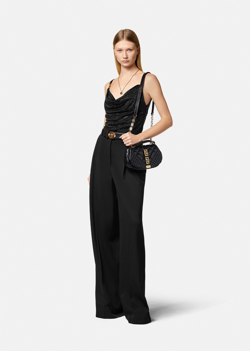 VERSACE Pleated Wide-Leg Pants outlook