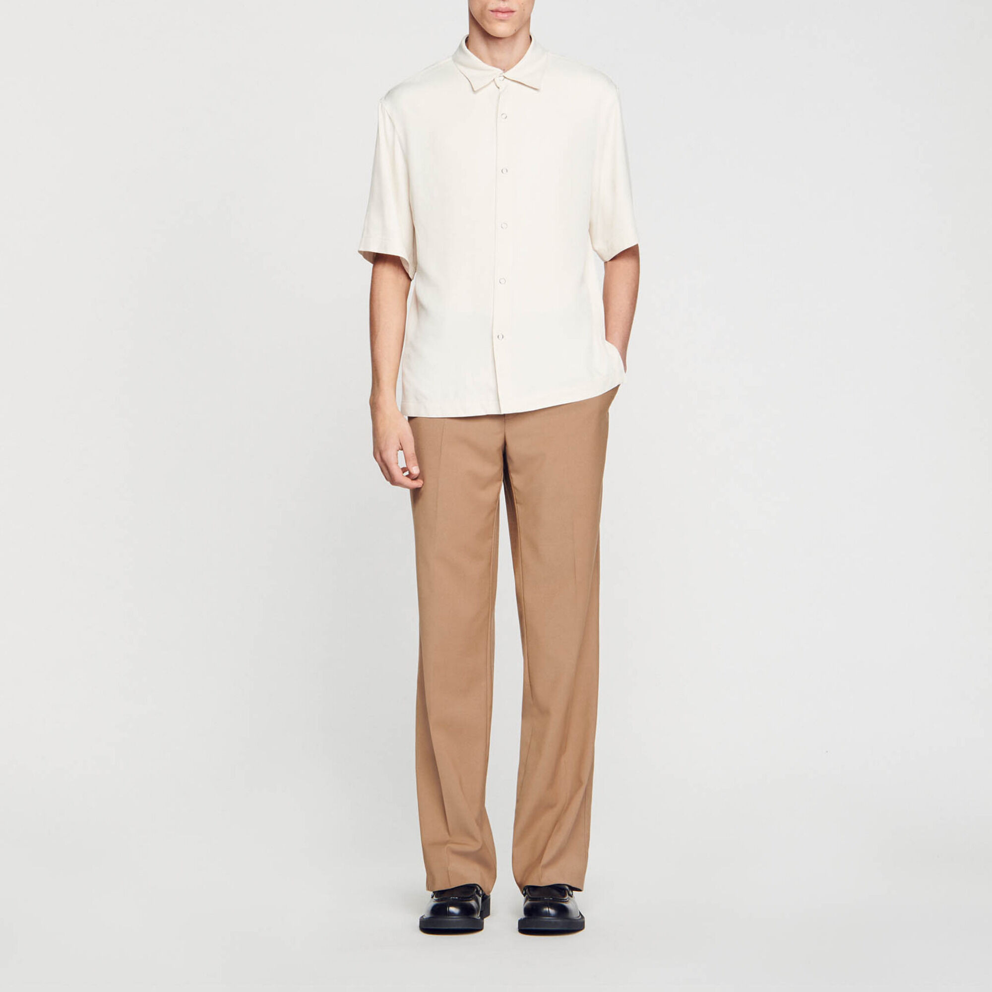 BUTTON-FRONT SHIRT - 2