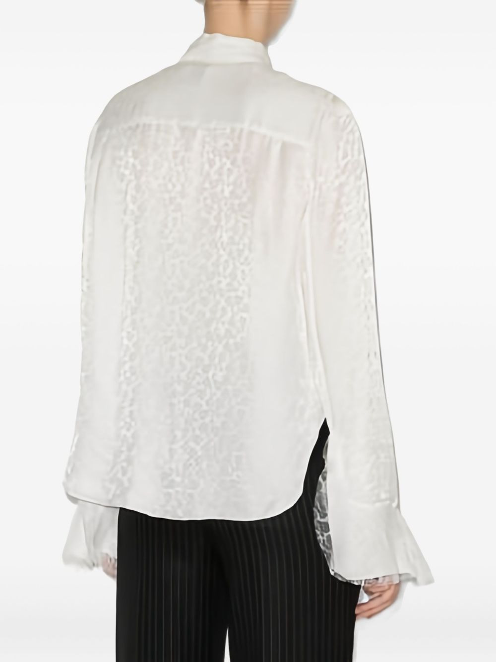 Raphaella ruffled-cuff blouse - 4