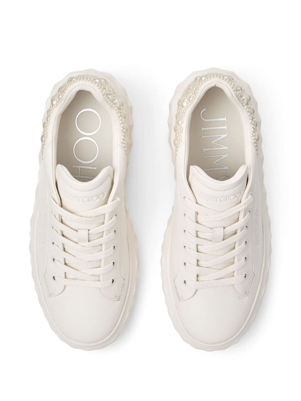 Diamond Maxi pearl-embellished sneakers - 5