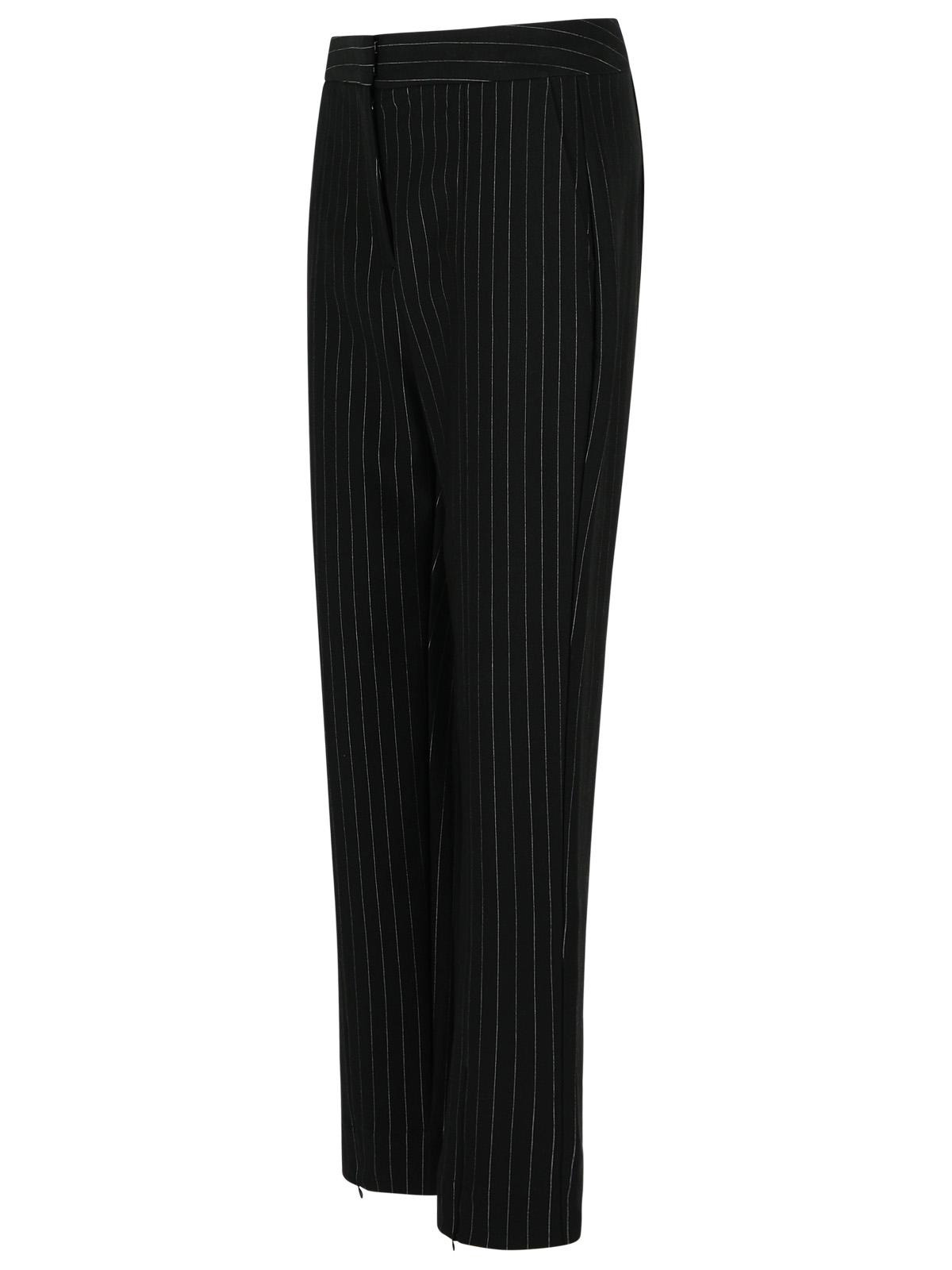 Ganni Black Viscose Blend Trousers Women - 2