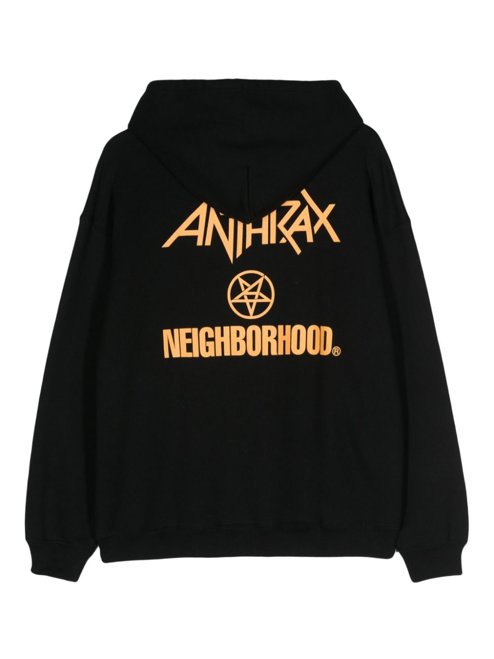 x Anthrax logo-print hoodie - 2