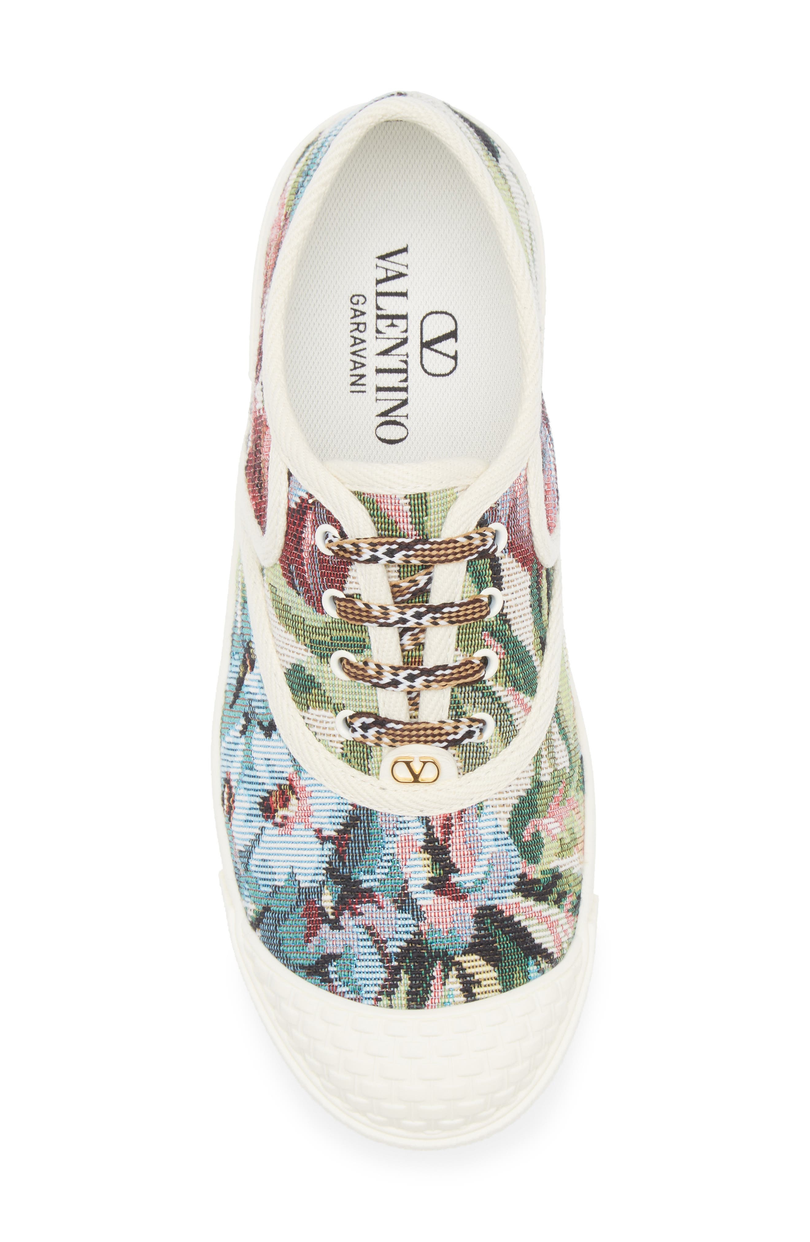 Valentino Garavani Bay by Bay Low Top Sneaker in Floral Multi at Nordstrom - 5