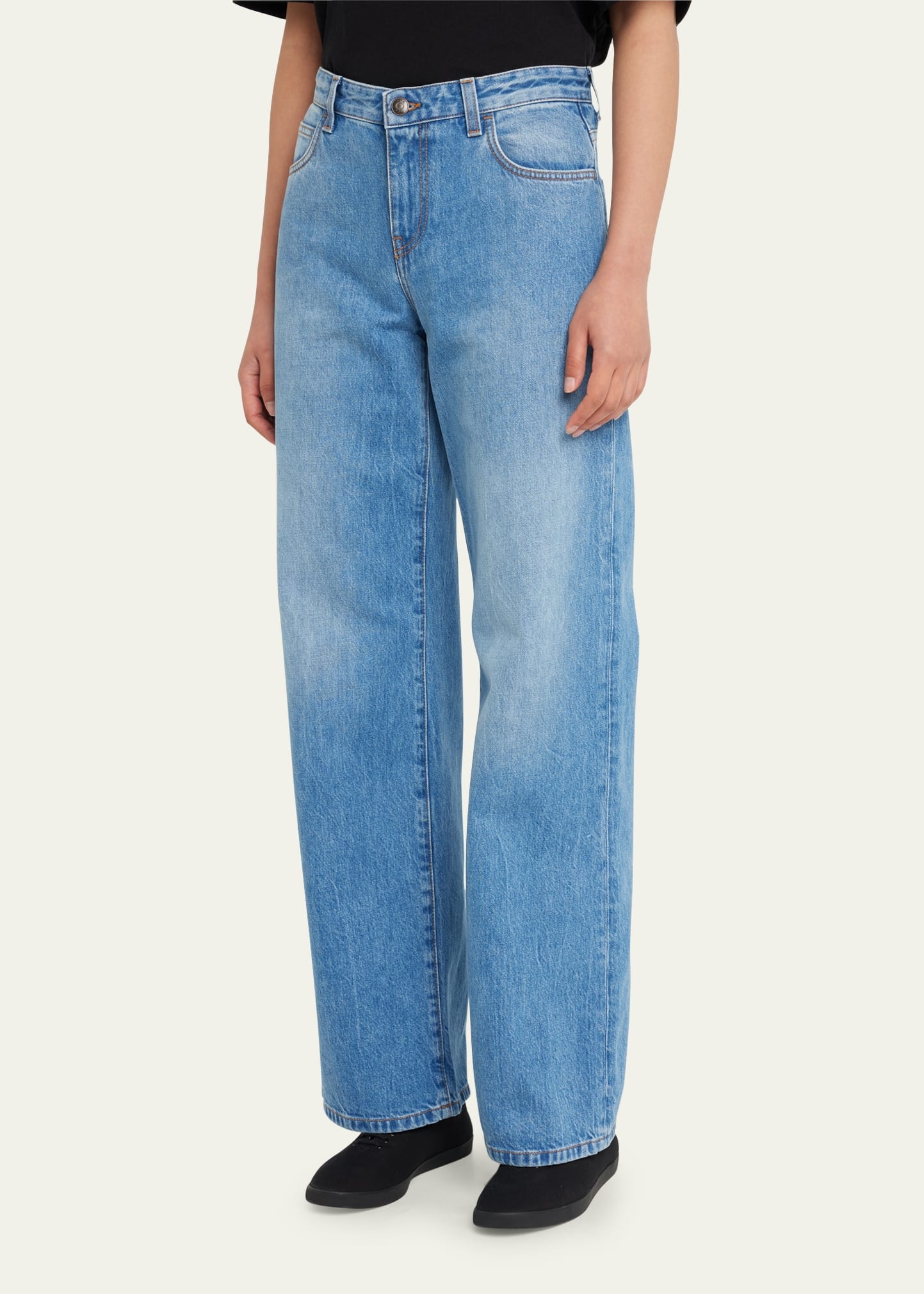 Eglitta Straight-Leg Denim Pants - 4