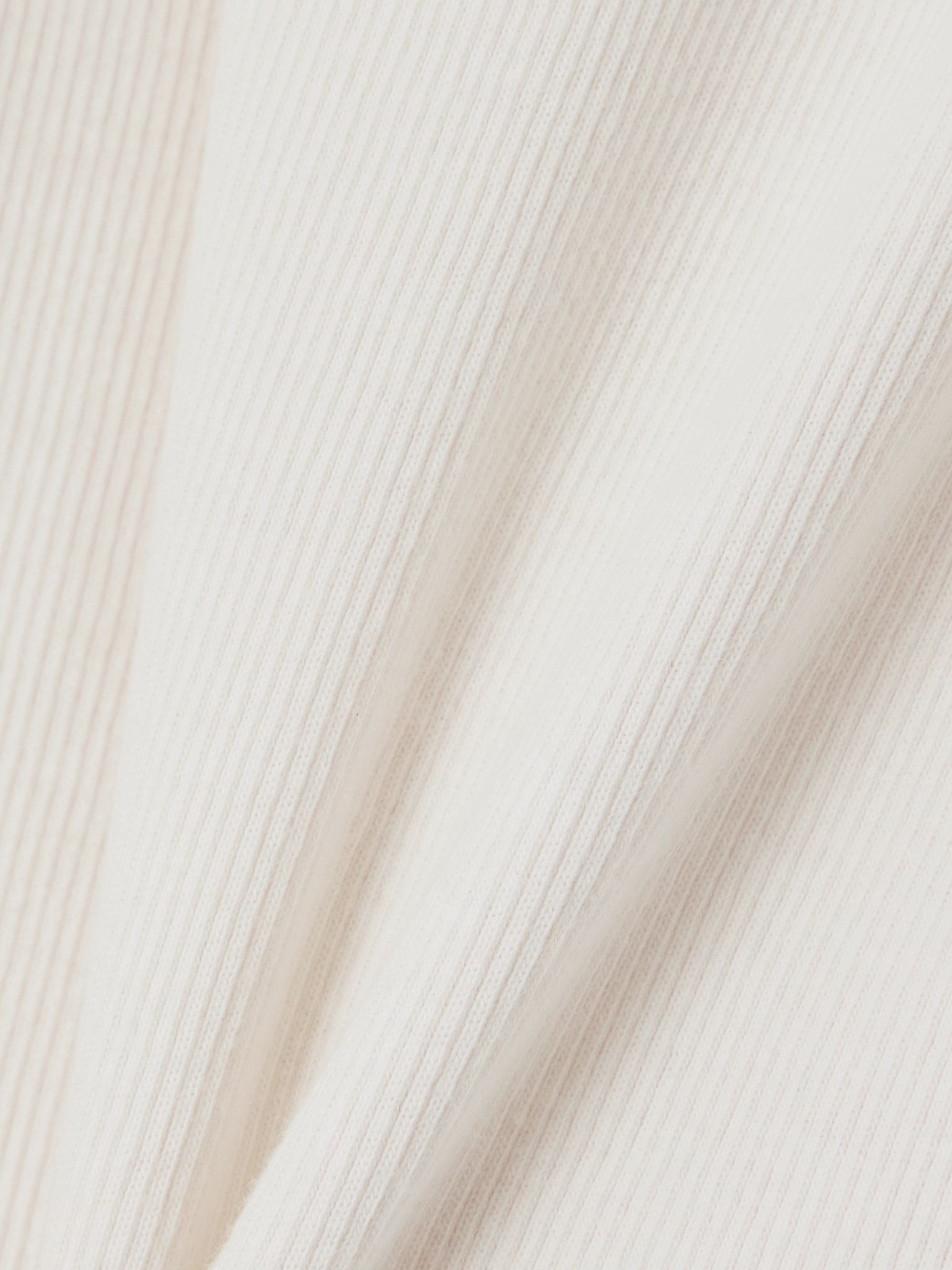 Ribbed cotton-jersey tank Off-white - 4