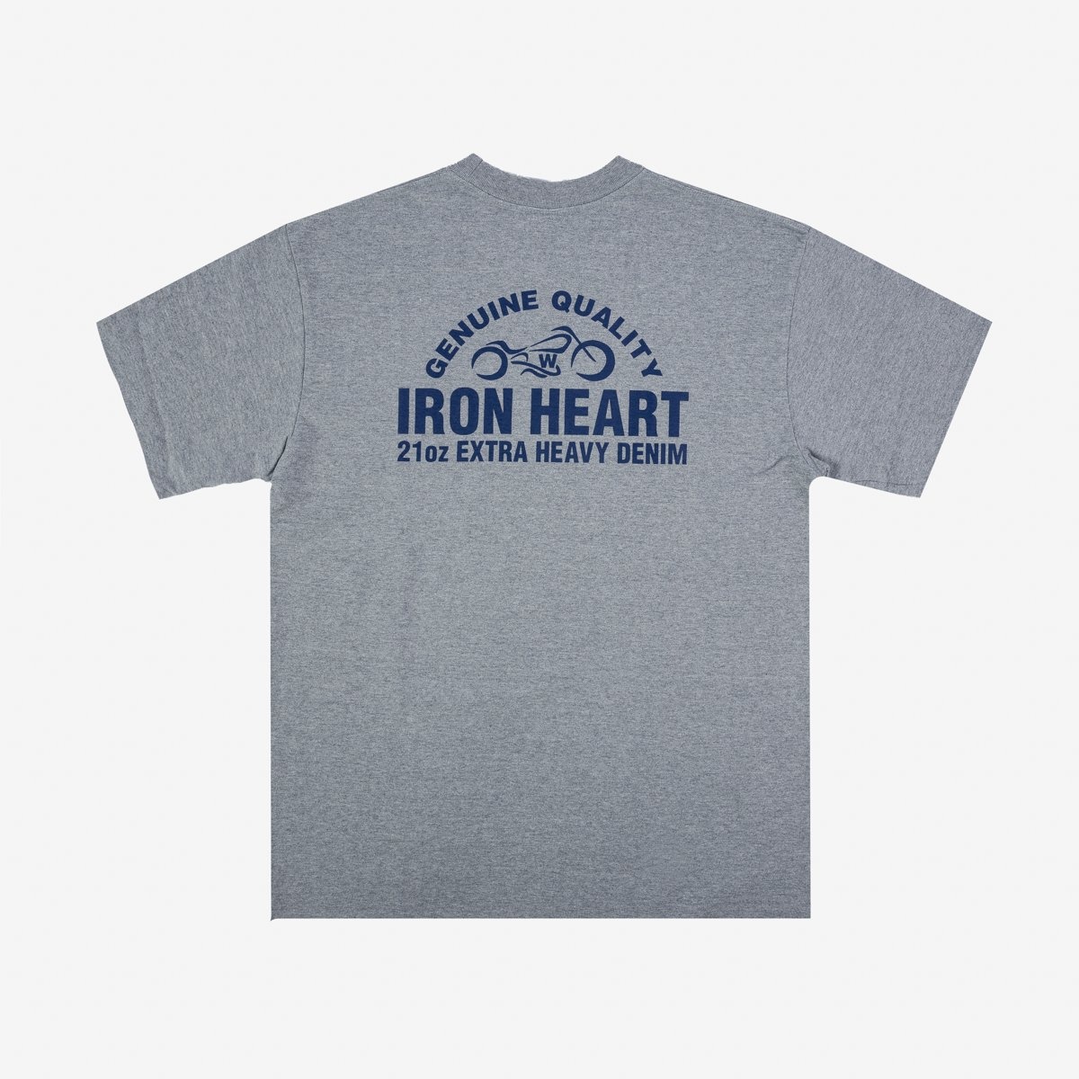 IHPT-2304-GRY 7.5oz Printed Loopwheel Crew Neck T-Shirt - Grey - 9