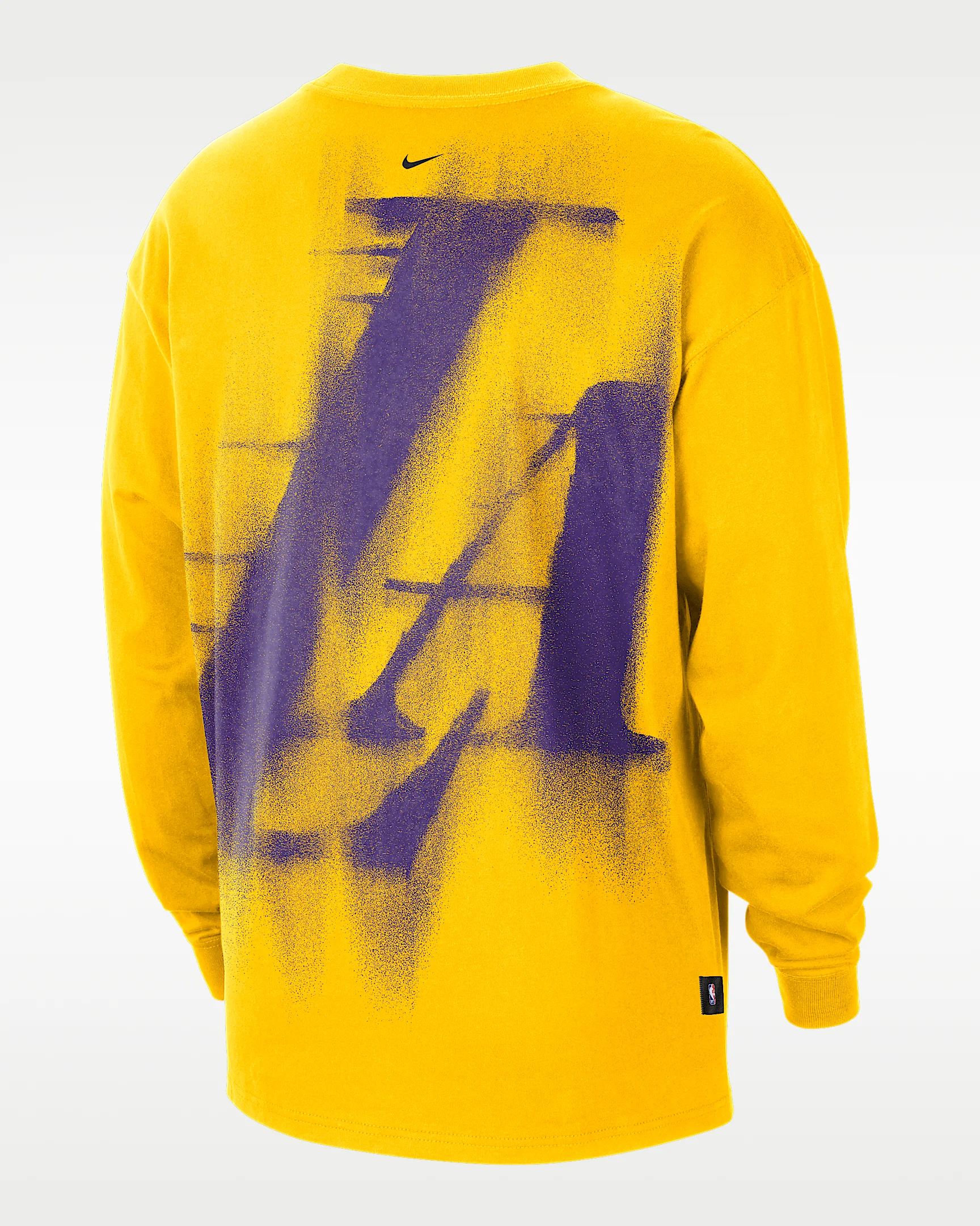 Los Angeles Lakers Standard Issue Nike Men's Dri-FIT Long-Sleeve Basketball Top - 1