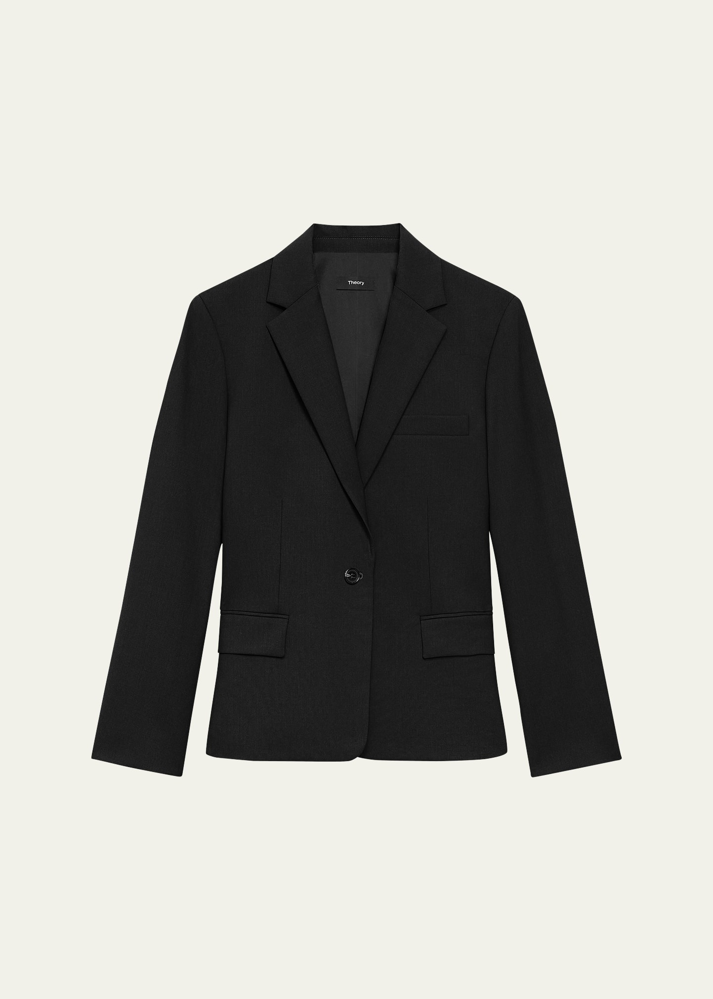 Traceable Wool Slim Blazer Jacket - 1