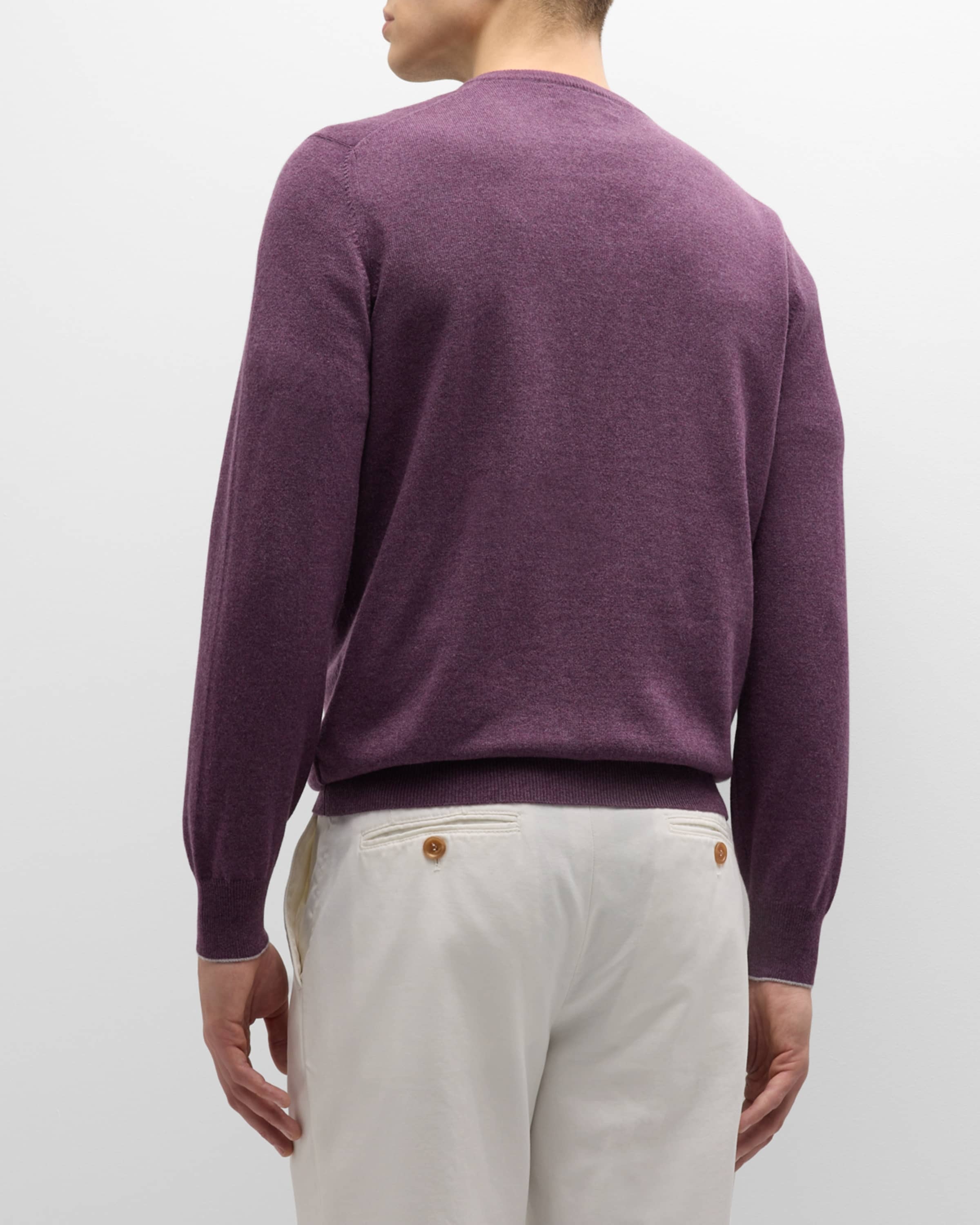 Men's Cashmere V-Neck Sweater - 3