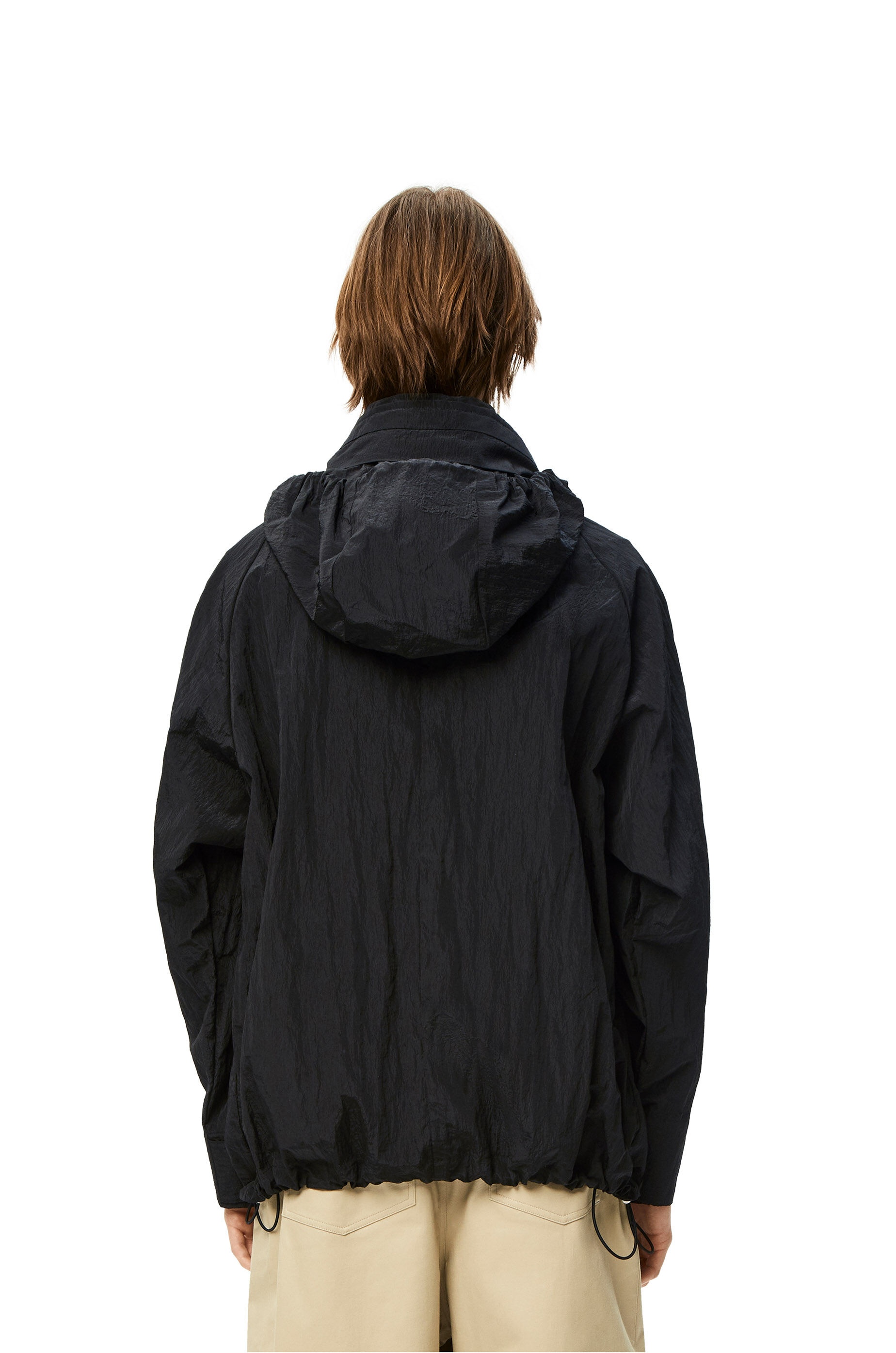 Hooded parka in textured nylon - 4