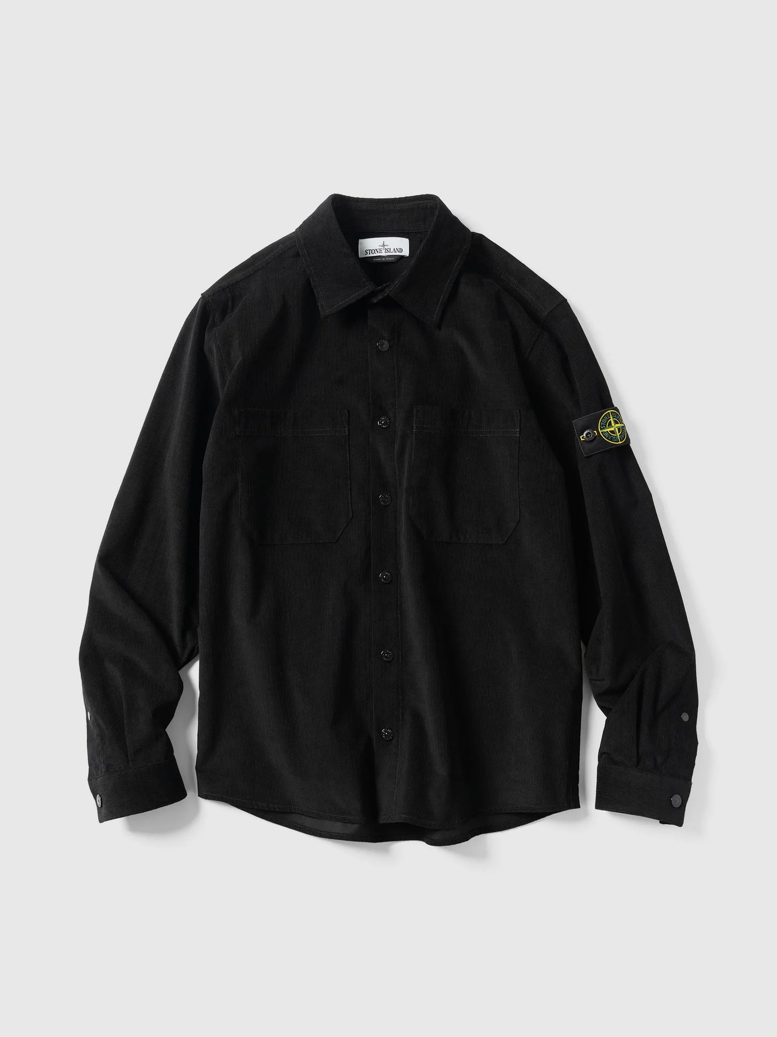 Cotton Corduroy Shirt Black - 1