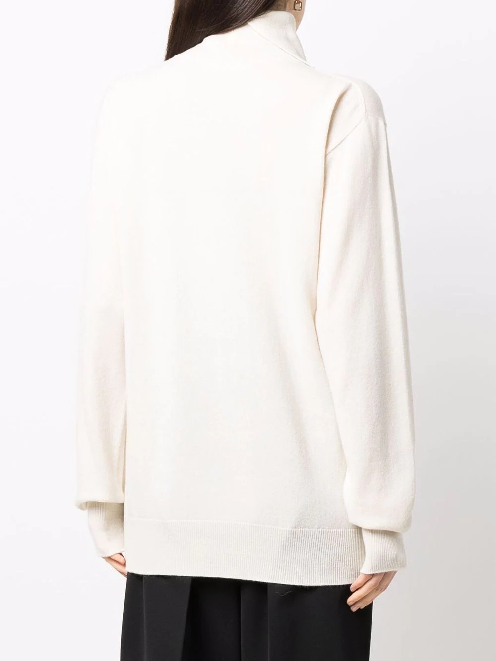 roll neck cashmere jumper - 4