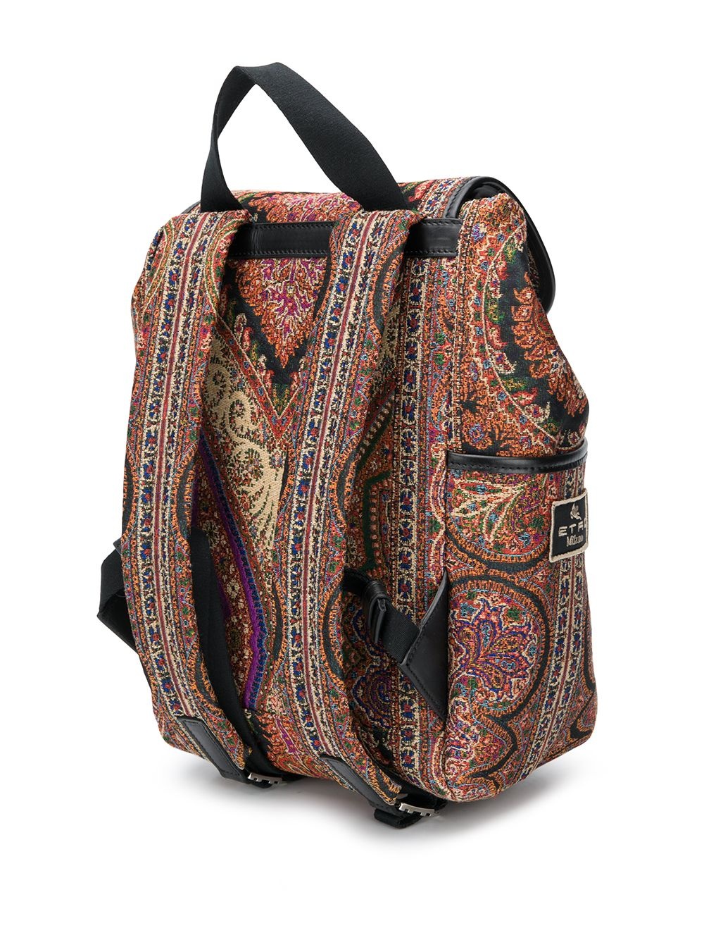 paisley-print small backpack  - 3