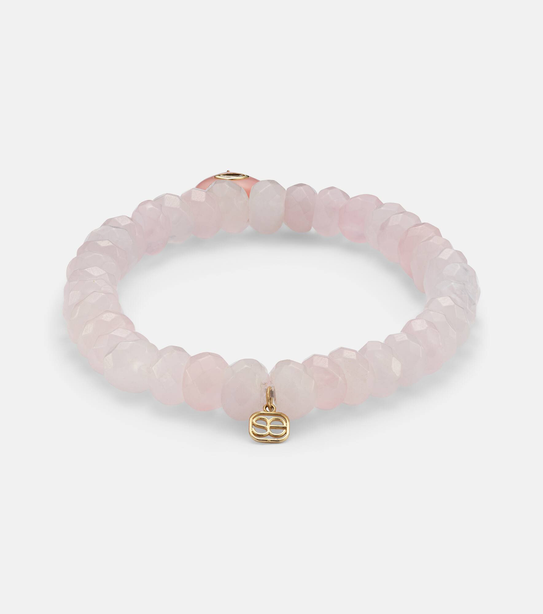 14kt gold bracelet with opal and diamond - 4