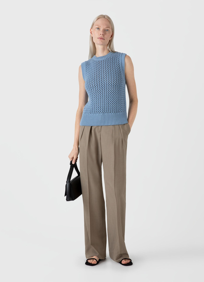 Sunspel Chunky Cotton Stitch Vest outlook
